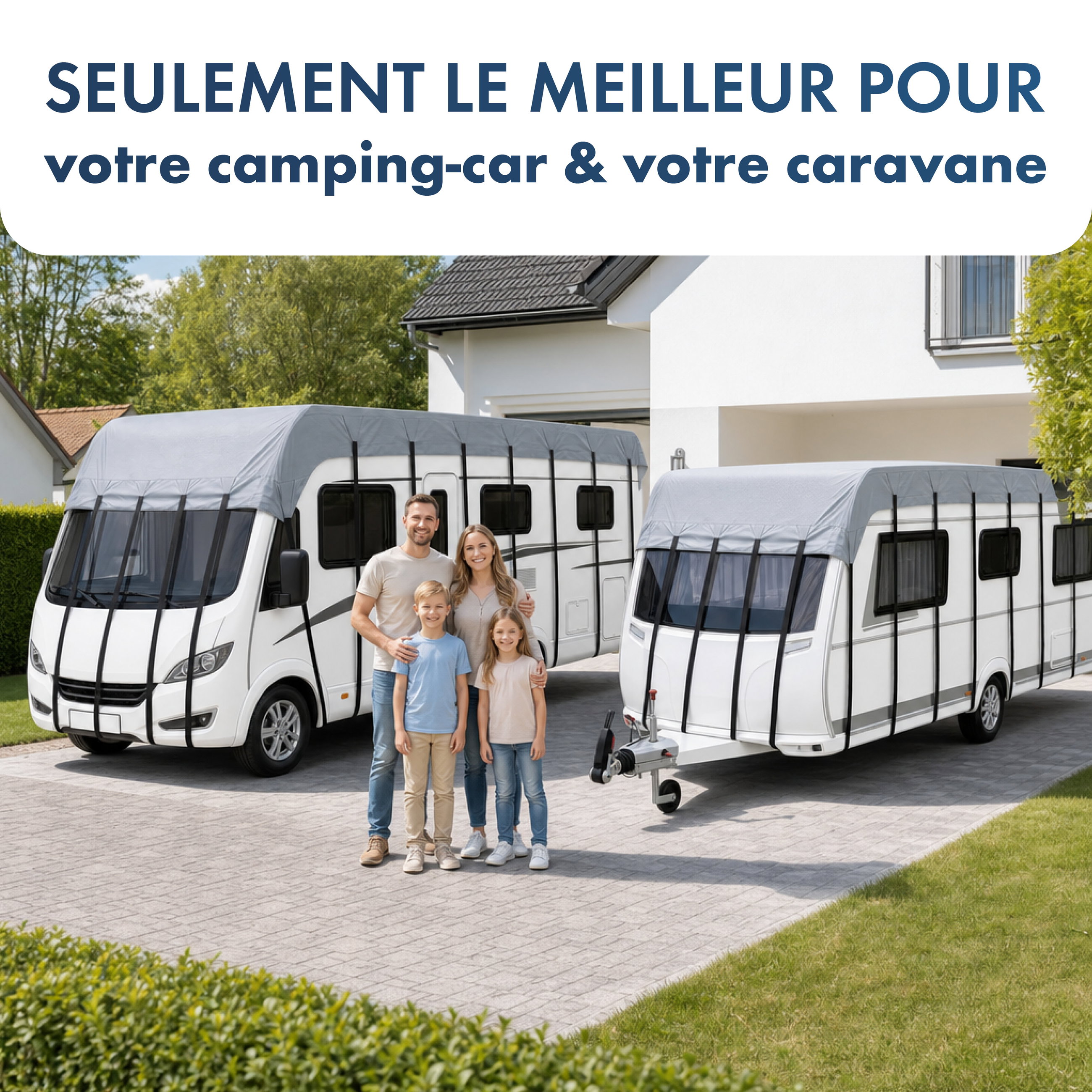Caravan Dachabdeckung 500x300cm grau