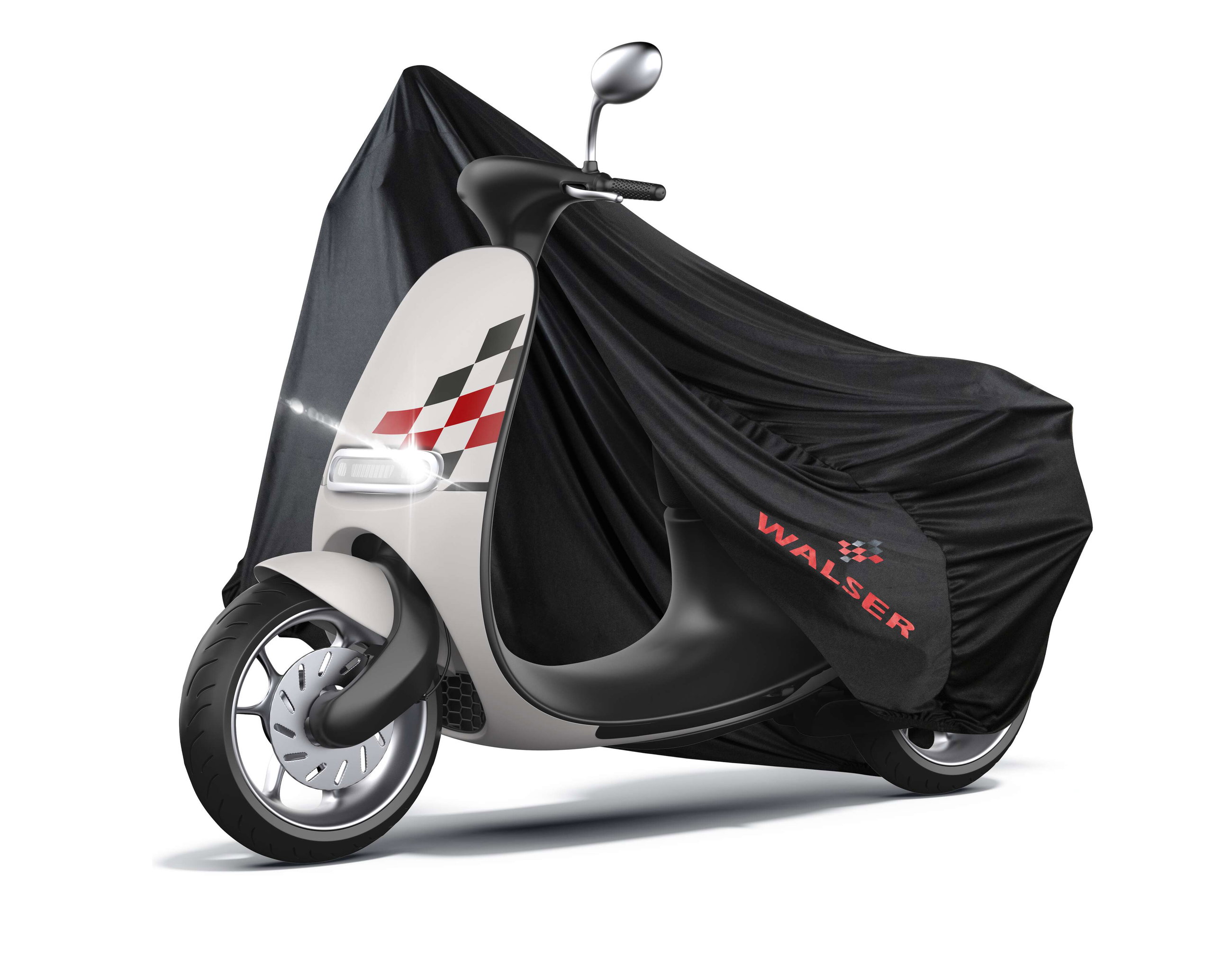 Motorcycle cover Indoor Stretch S, breathable indoor Vespa cover, indoor motorcycle garage - 185x90x110 cm black