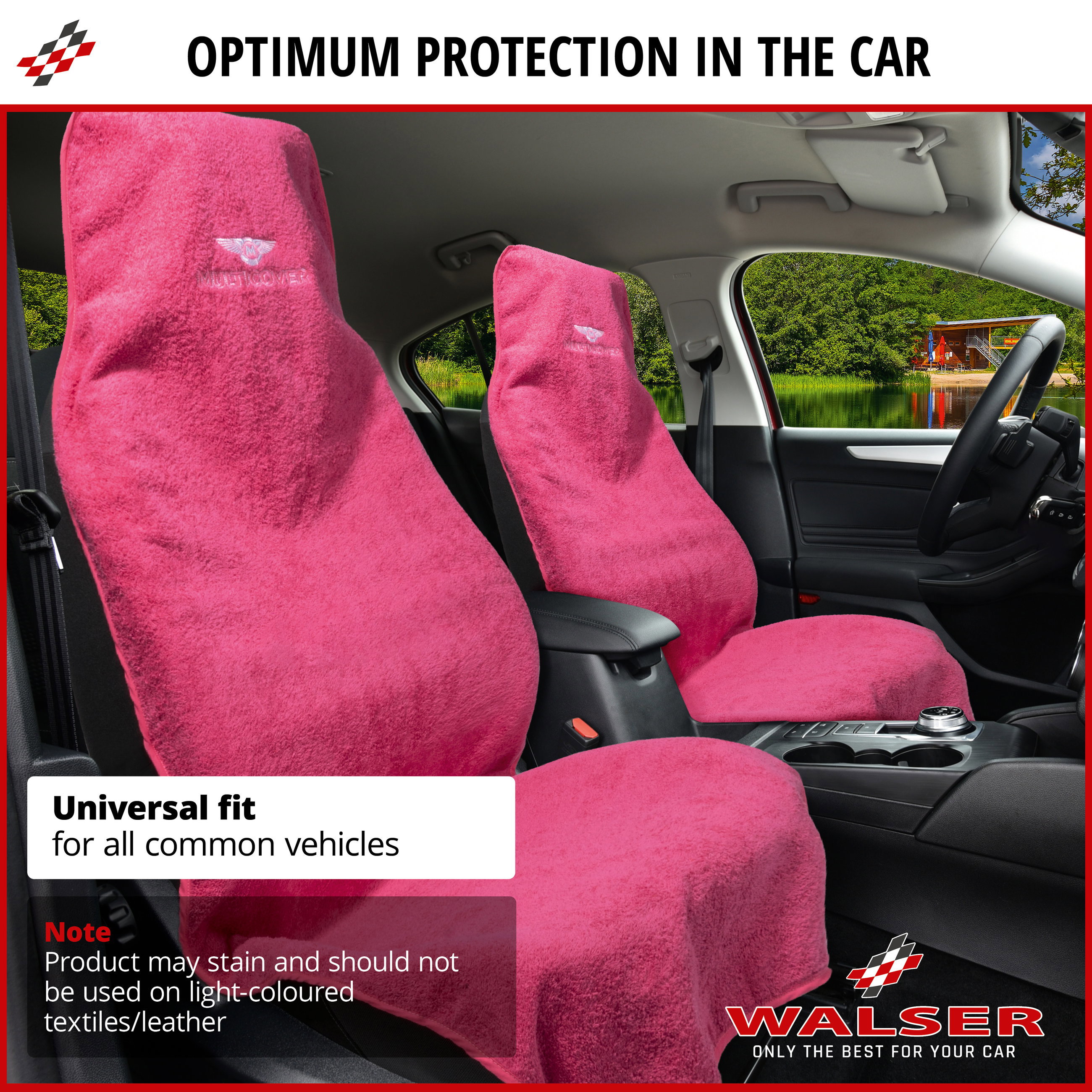 Car Seat cover Multicover pink, 1 piece