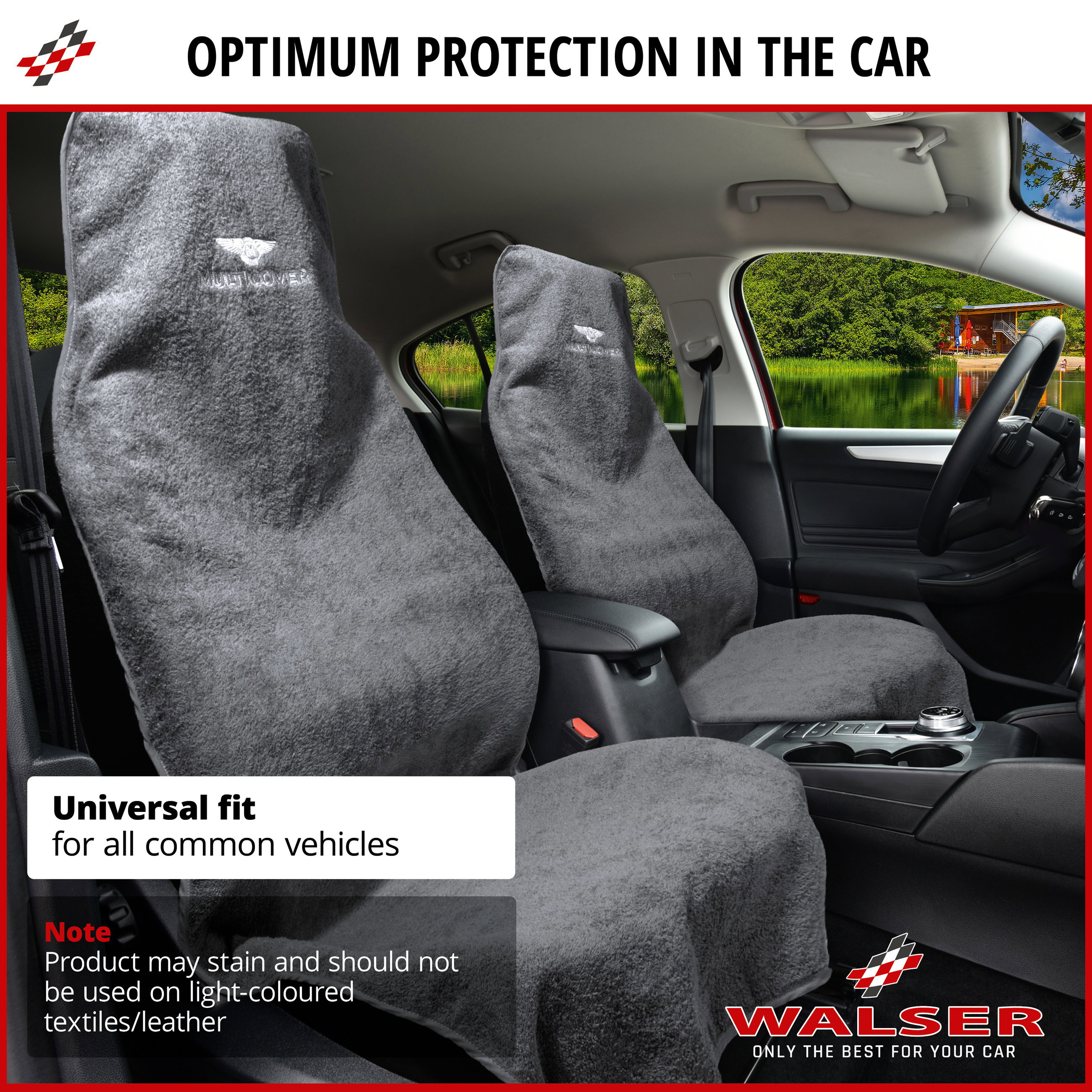 Car Seat cover Multicover grey, 1 piece