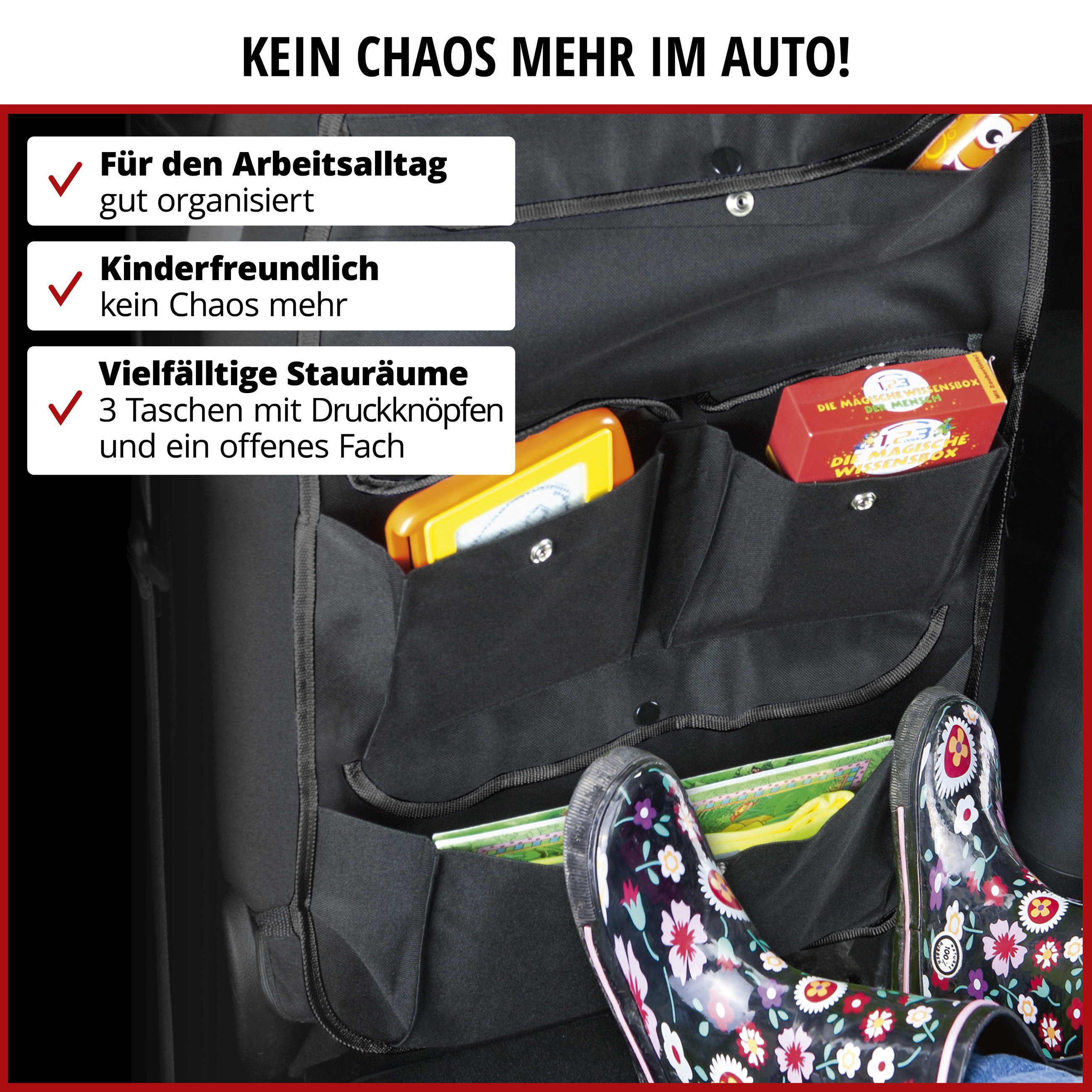 Rücksitztasche Francis schwarz