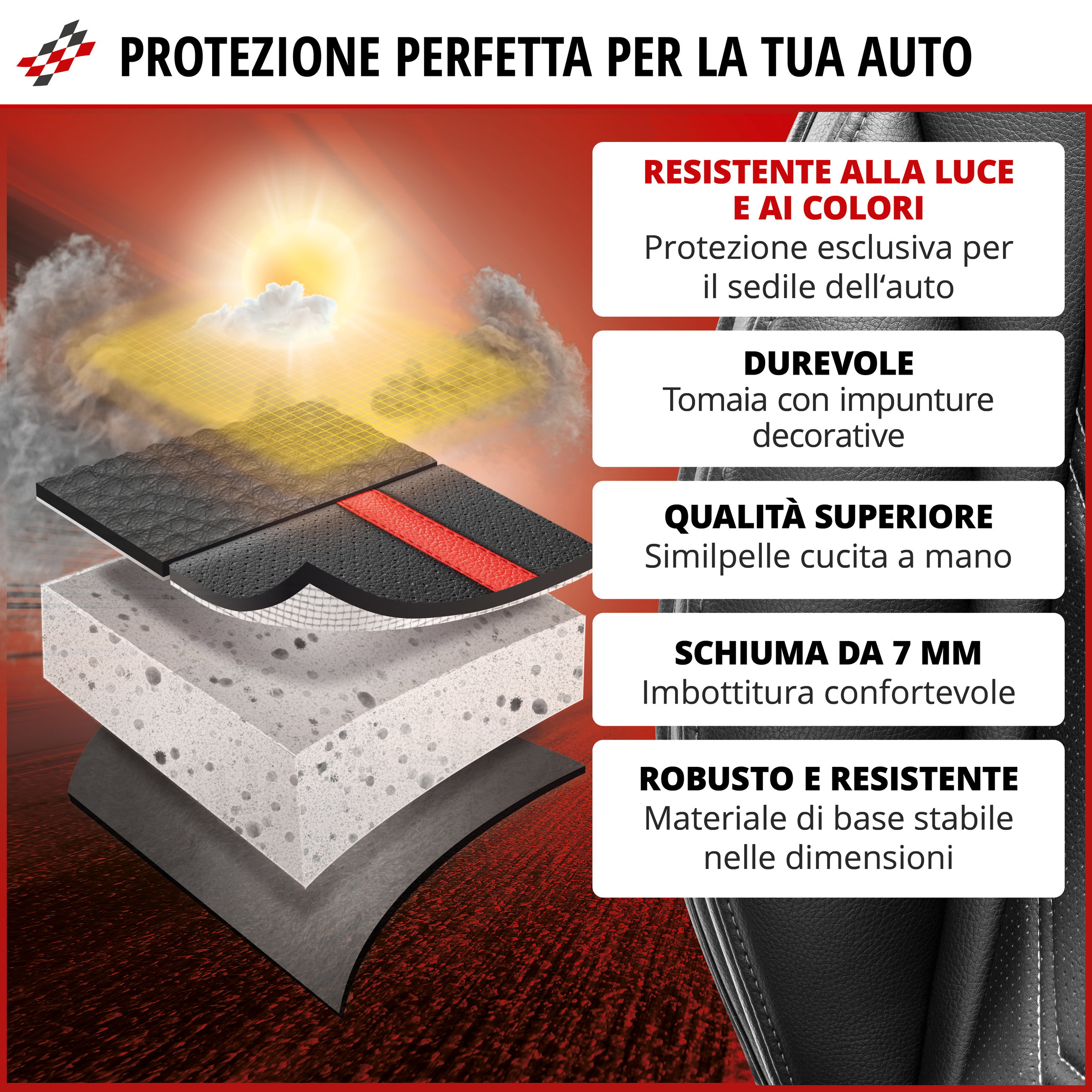 autoteppich, schutz, schwamm, schicht, material, schützhülle, auto sitzschutz, kühlblock, komfortschaum, stoßfest