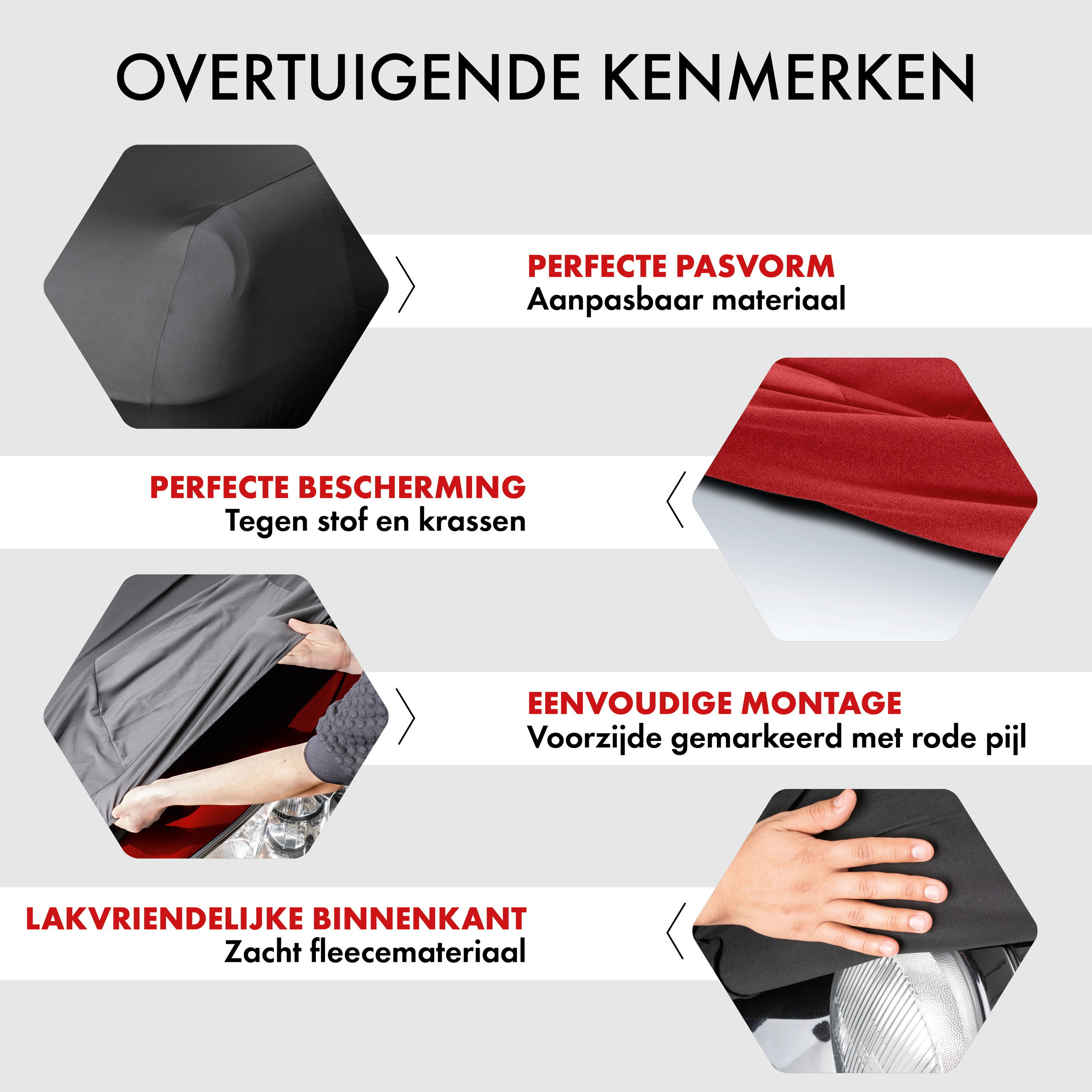 Overtrek Indoor Stretch Plus Maat 10 SUV/VAN zwart