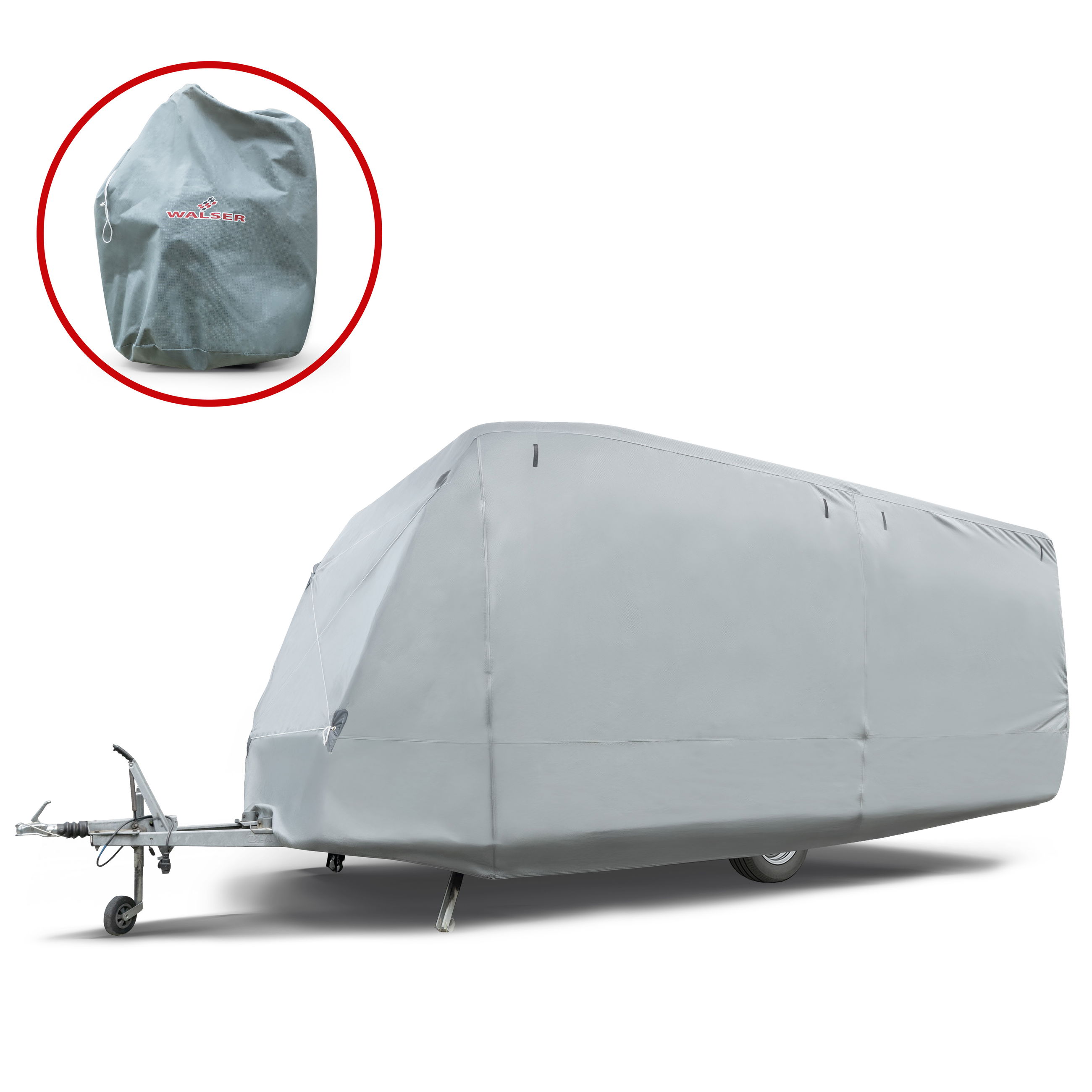 Premium Bâche de caravane 590x250x220 cm grau Zubehor, Tasche, Handtasche
