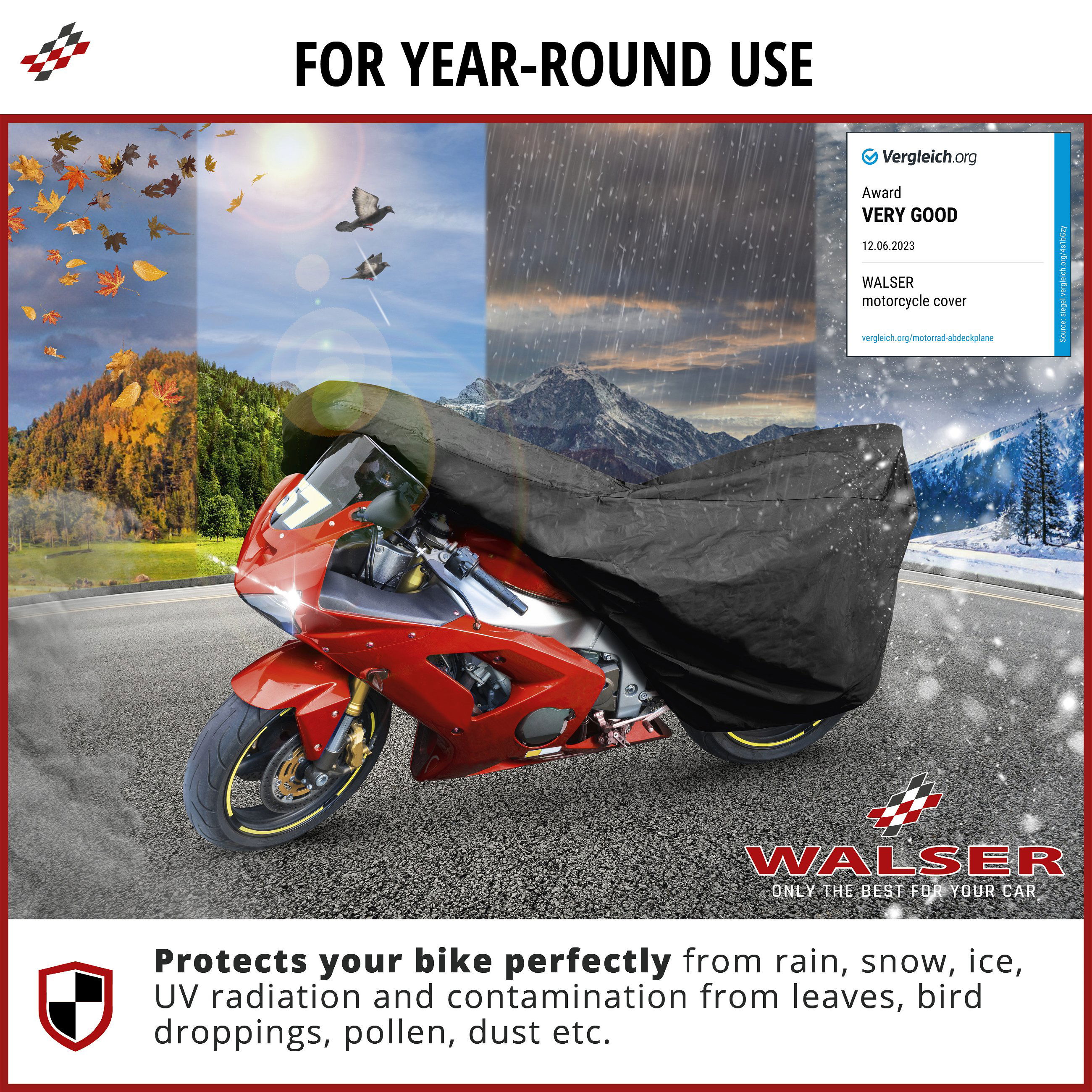 Premium Motorcycle cover M Motorcycle cover made of robust PVC Waterproof motorcycle garage 215x95x120 cm black Black M 41041