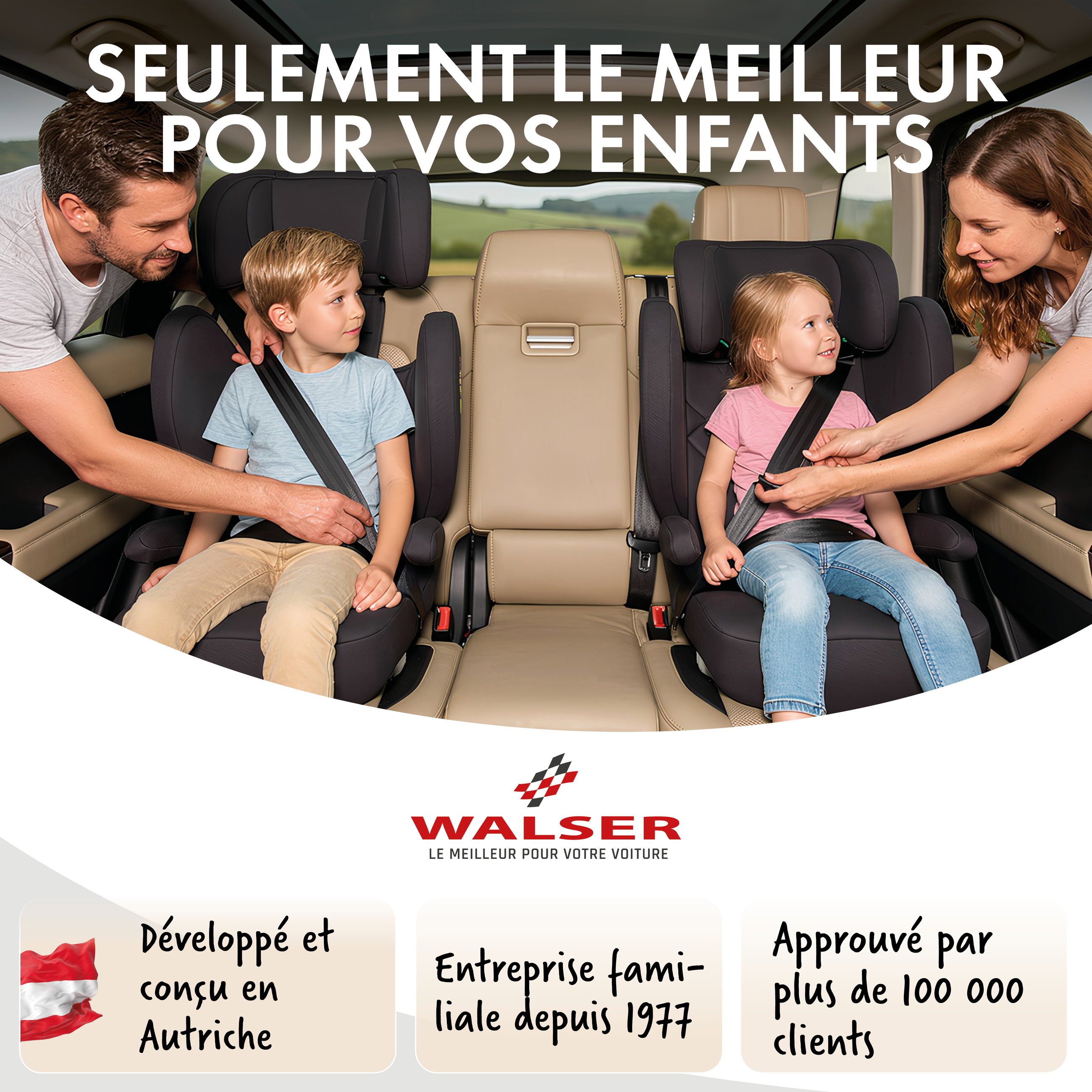 Siege auto enfant Numa avec rails ISOFIX, siege enfant confortable (3-8 ans) 100-150 cm, siege auto 2in1 avec dossier amovible et appui-tete reglable ECE R 129 certifie anthracite