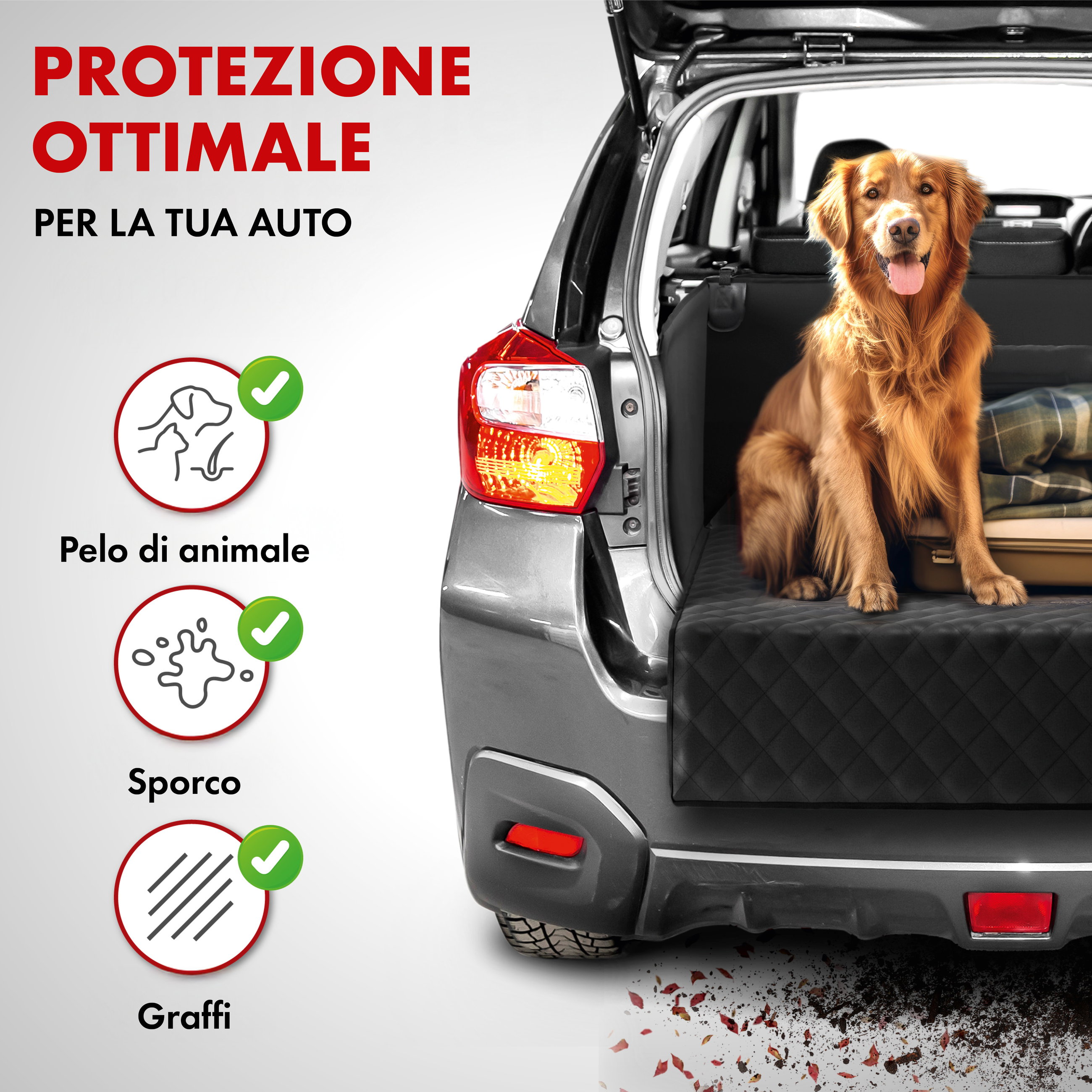 Coperta per cane coperchio del bagagliaio Bello