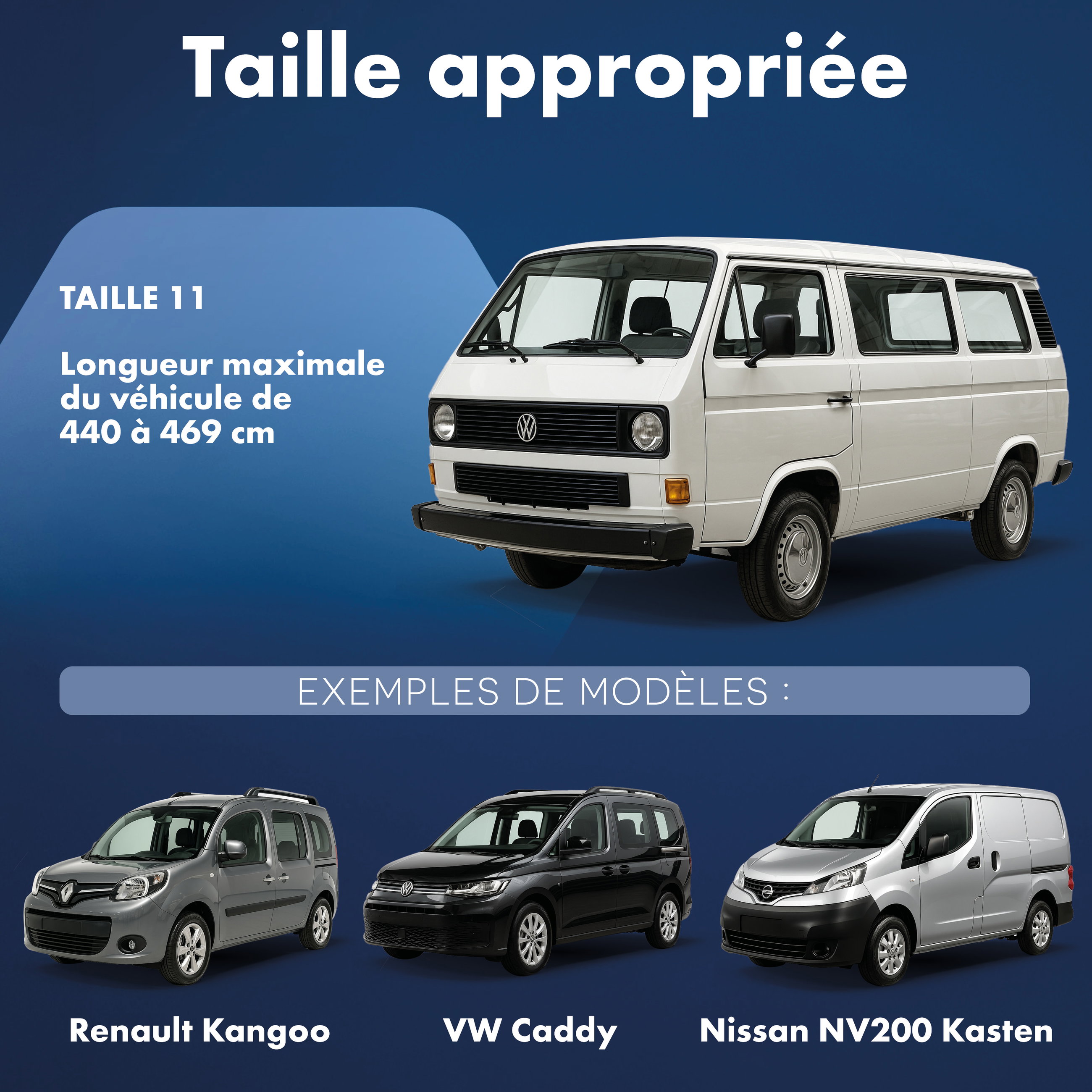 Housse de voiture All Weather, bâche pour bus taille 11 noir