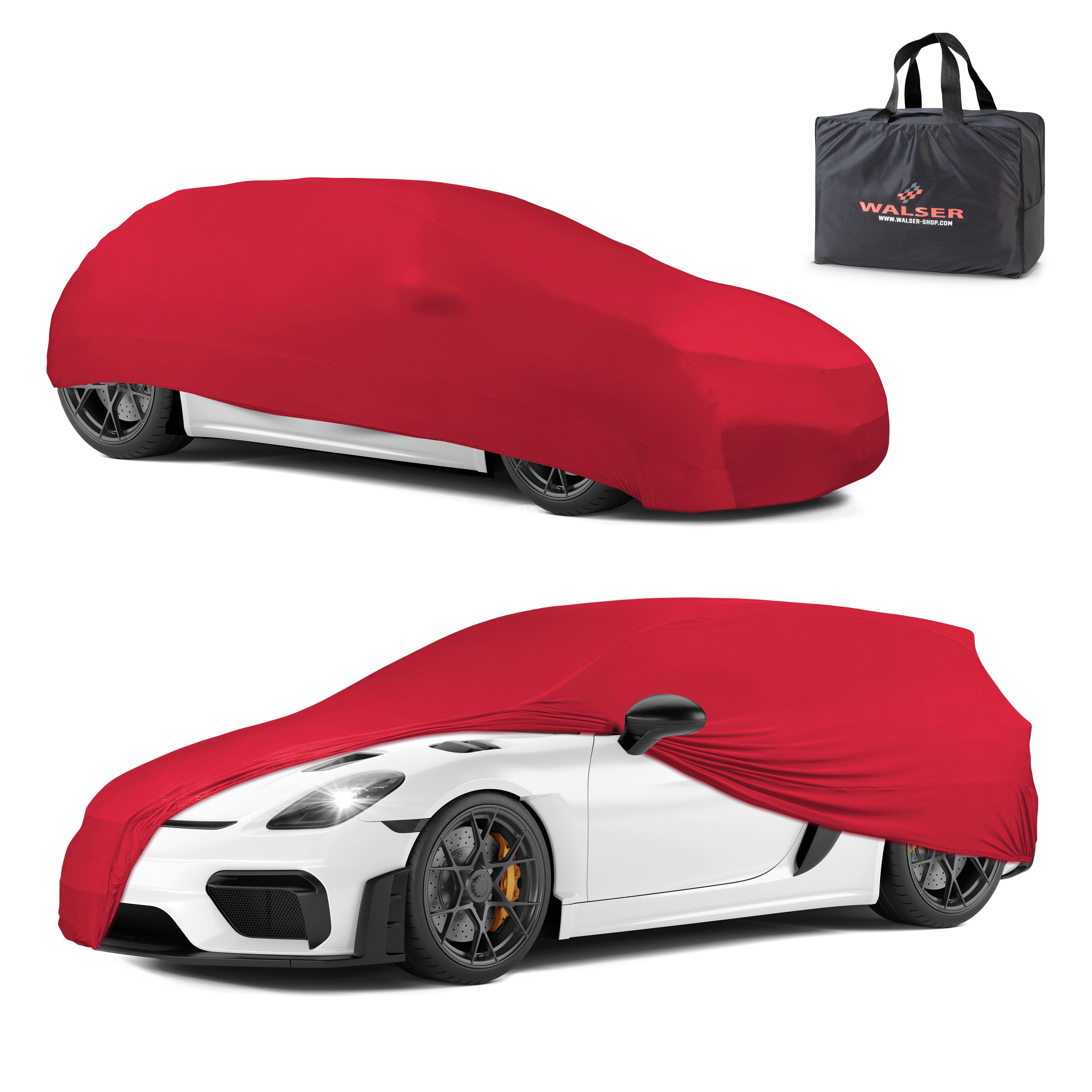 Autoplane Indoor Stretch Plus, PKW-Abdeckplane Größe 1 PKW rot Tasche, Handtasche, Rad, Leichtmetallfelge, Auto, Tasche, Handtasche, Rad, Leichtmetallfelge, Auto