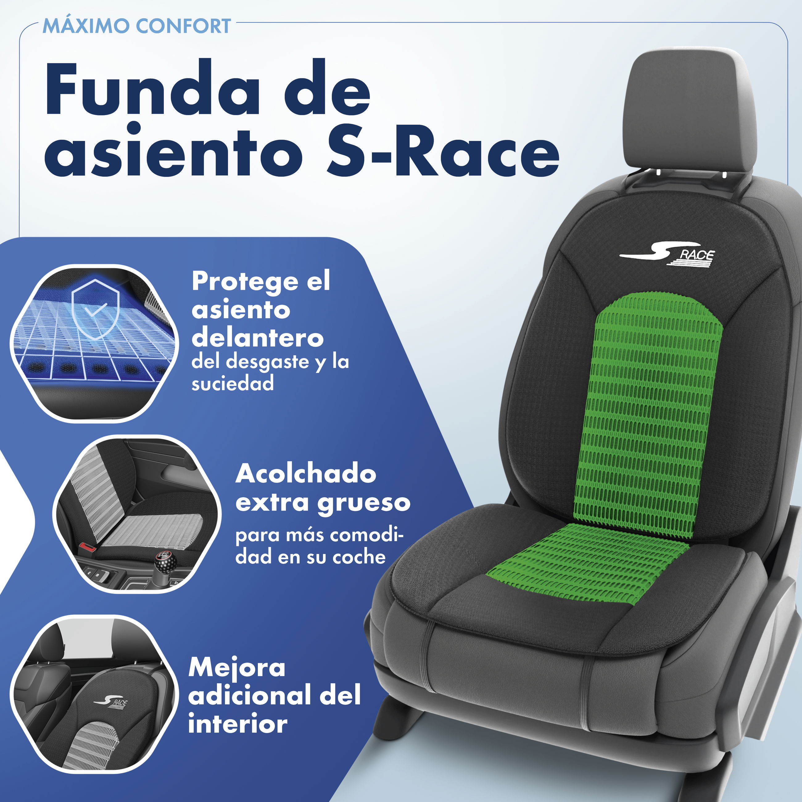 Kissen, Dekoration für Zuhause, Stuhl, Mobiliar, Autositze, Sitzbezug, Grüner Sitzkern, Sitz Unterstützung, Bequeme Nackenstütze