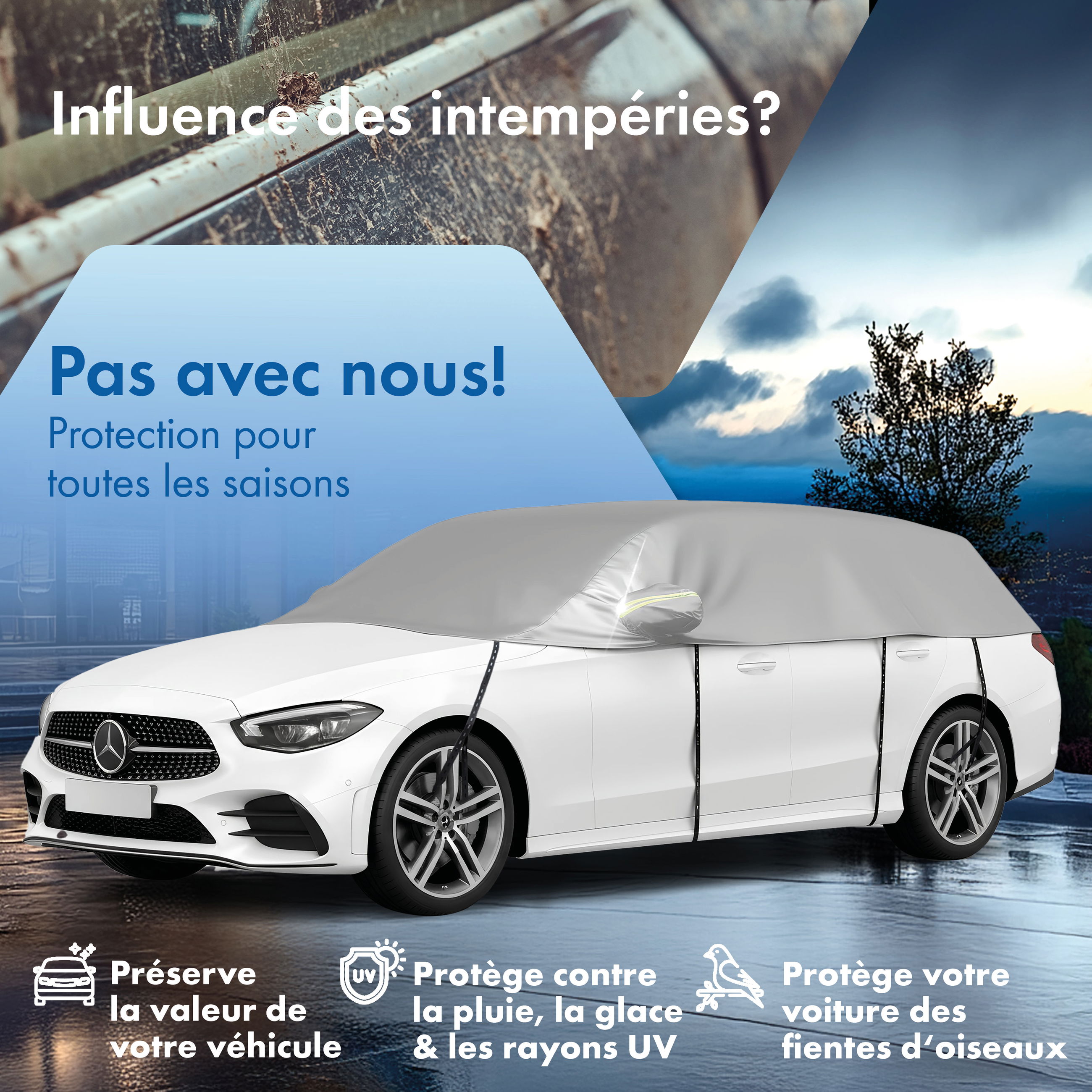 Housse De Voiture All Weather B che De Voiture Garage Partiel Taille 4 Housse De Voiture All Weather B che De Voiture Garage Partiel Taille 4