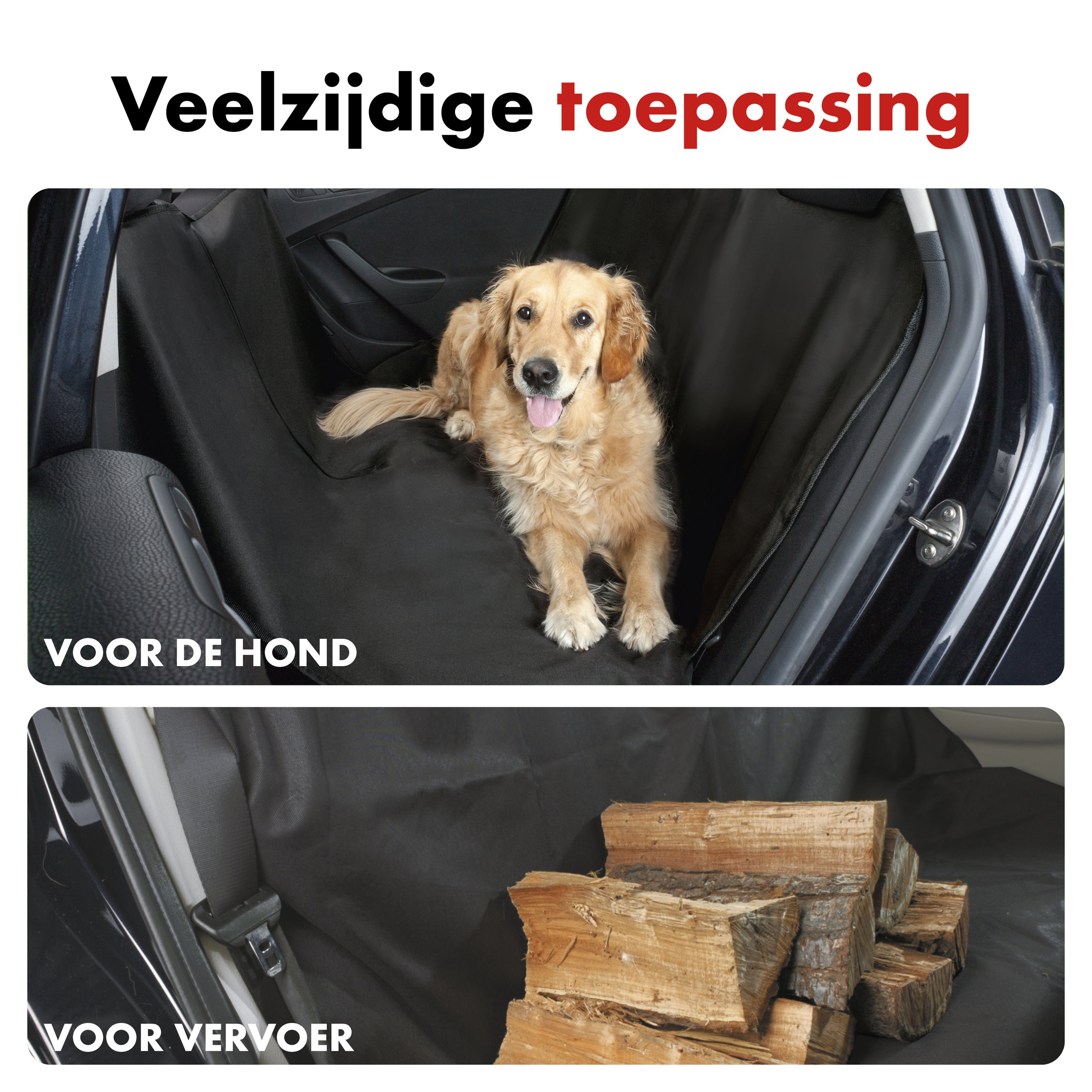 Auto-achterbank beschermdeken, hondendeken Nero