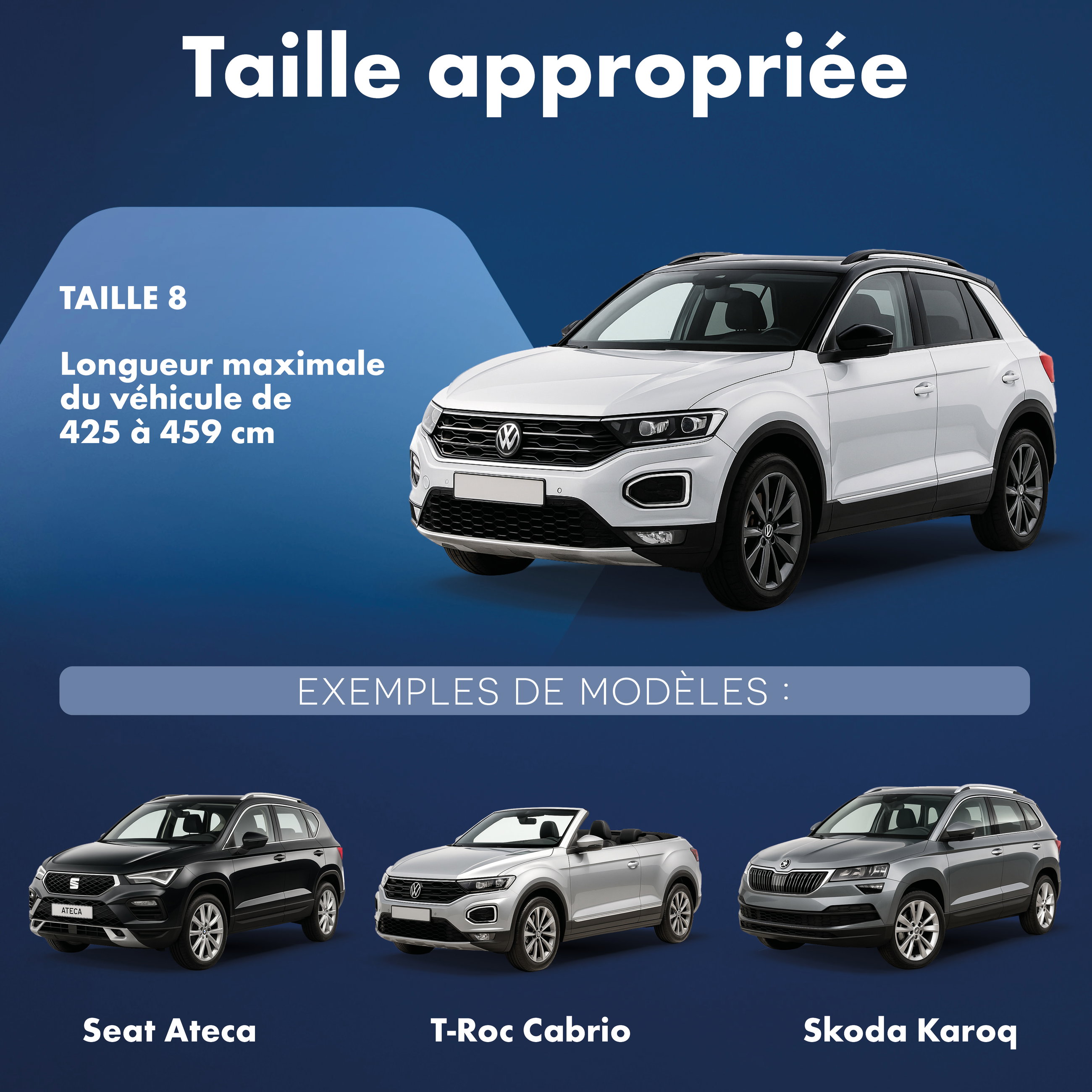 Housse de voiture All Weather, bâche de voiture garage complet taille 8 SUV/VAN argent