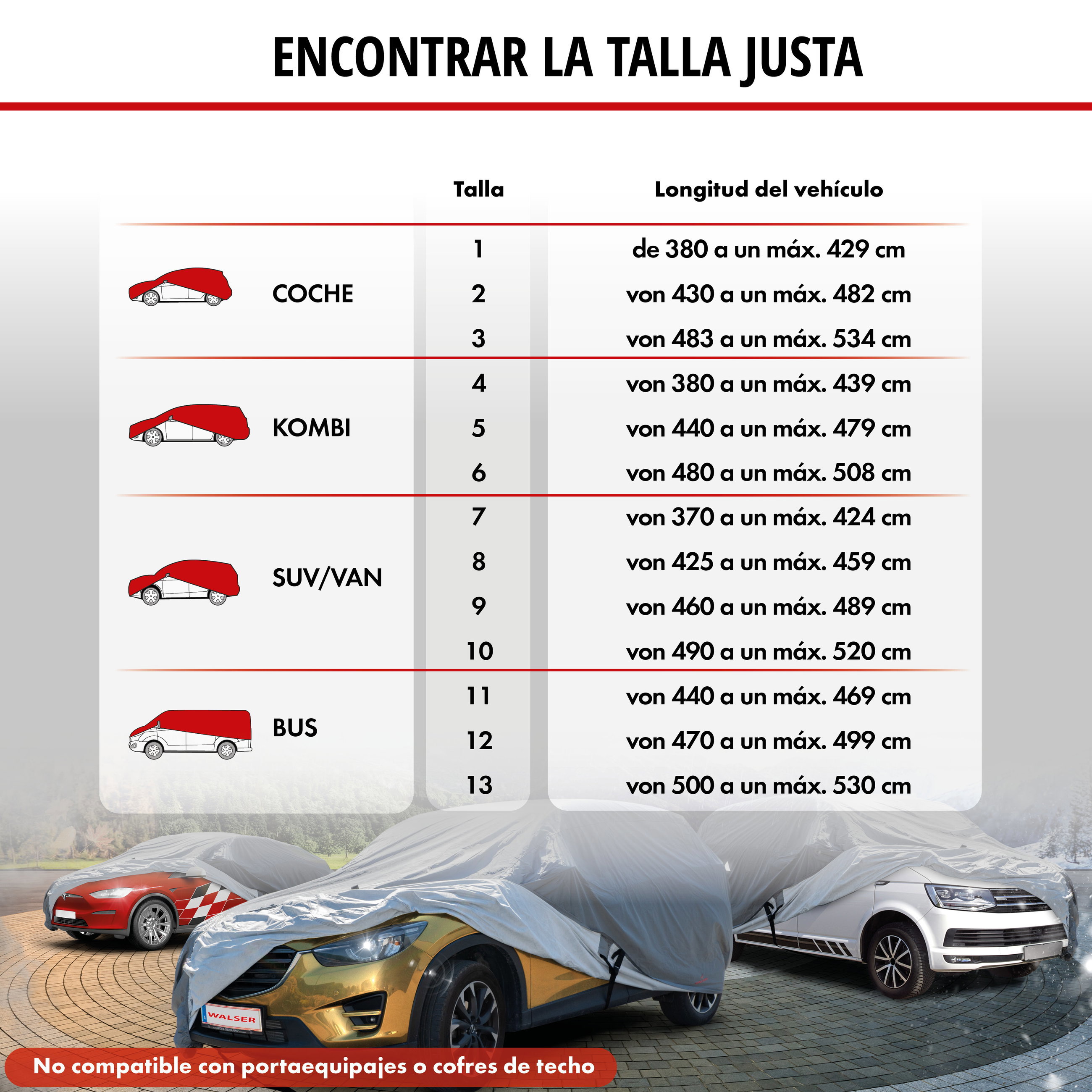 Cubierta protectora de coche All Weather Plus, funda de coche premium funda integral talla 2 coche, funda para coche gris