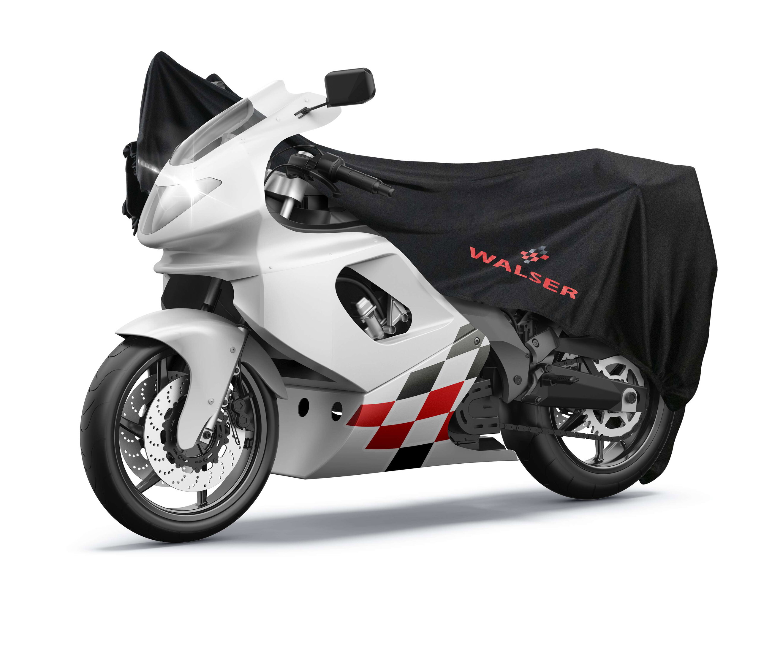 Motorrad Abdeckplane Indoor Stretch M, Indoor Motorrad Abdeckplane atmungsaktiv, Motorrad-Garage für den Innenbereich - 215x95x120 cm schwarz
