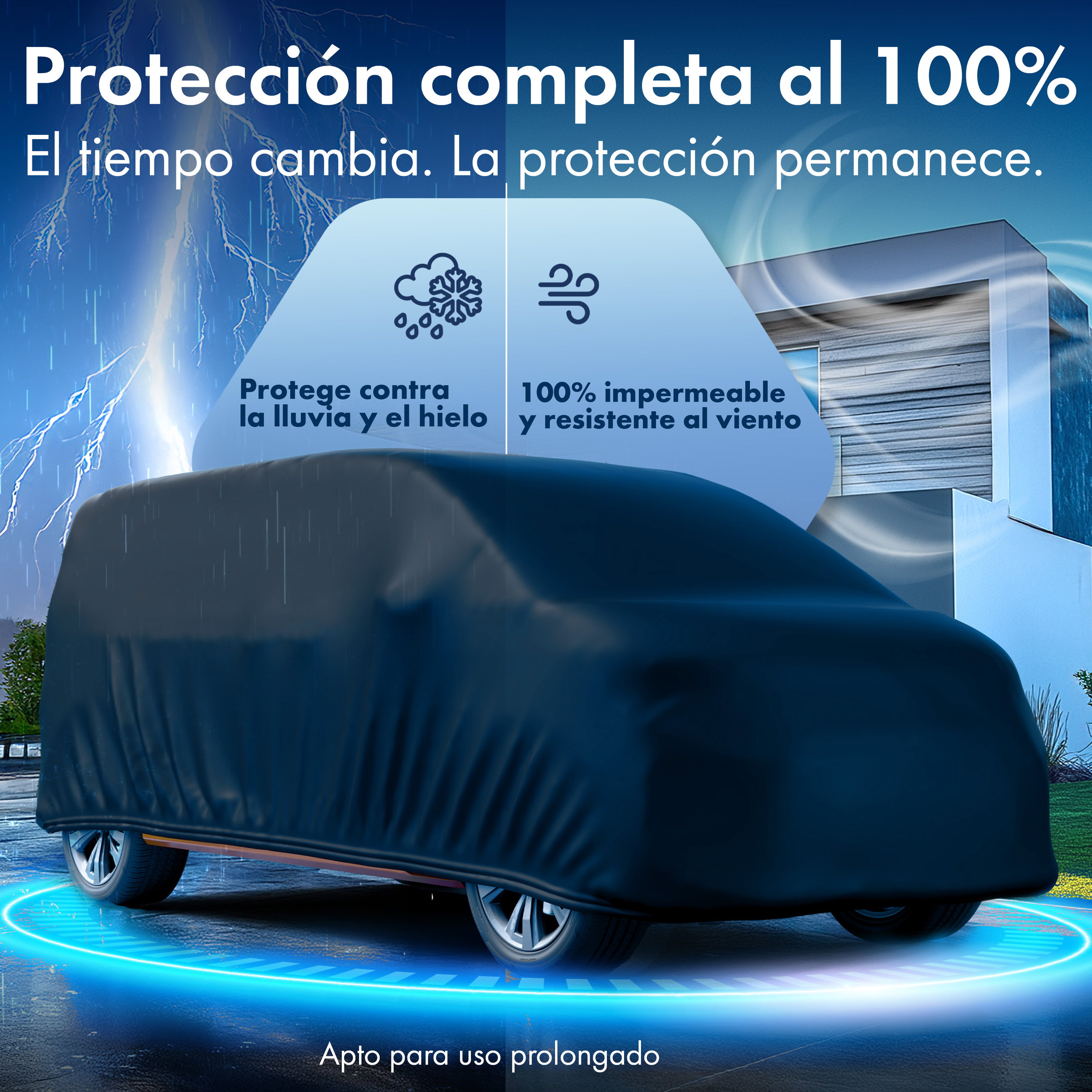Cubierta protectora de coche All Weather, funda para furgoneta negro, funda de coche talla 11 autobús