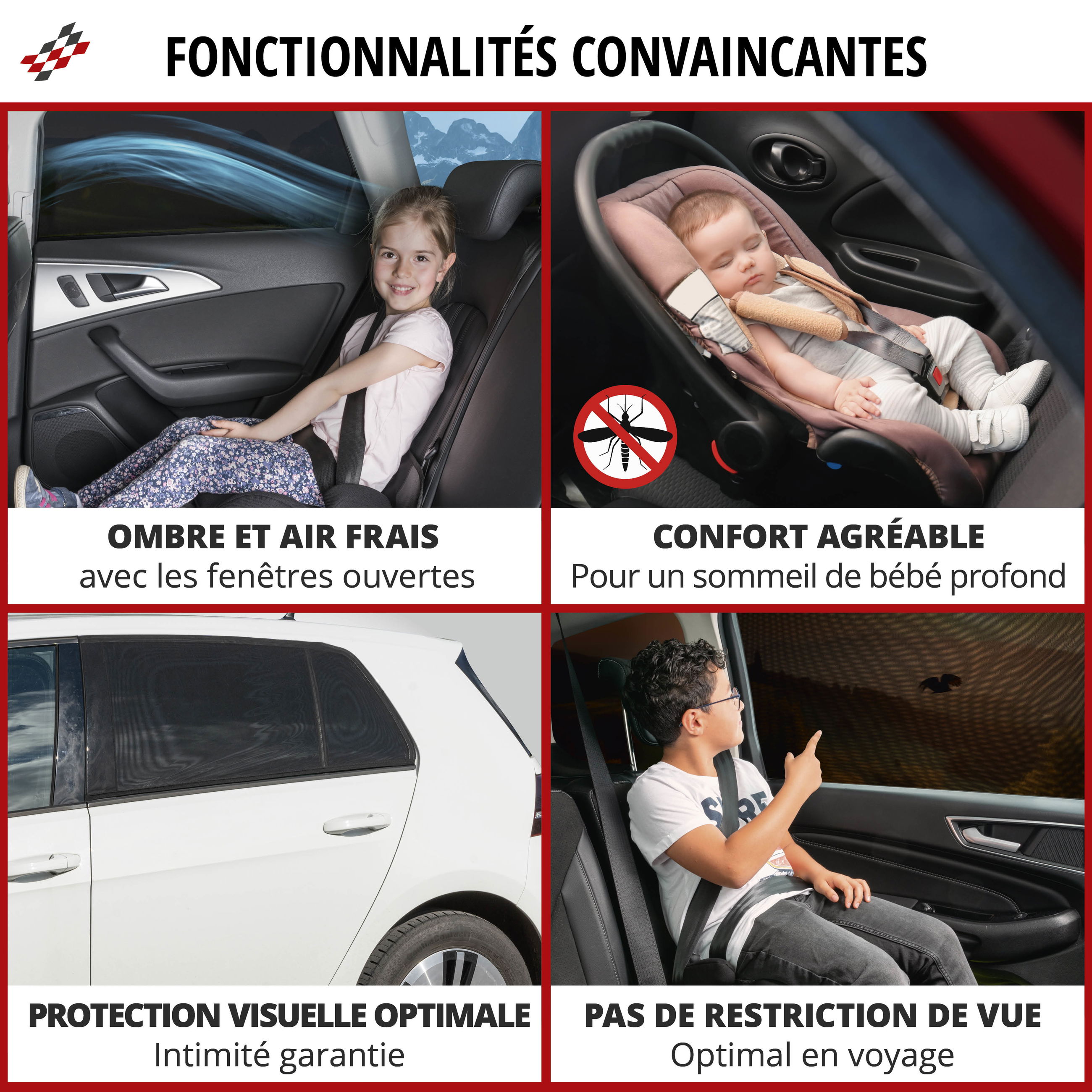 Pare-soleil Voiture 145x80 Cm + Sac De Rangement - Protection Thermique Et UV Pour Pare-brise - Tissu Argenté - 6
