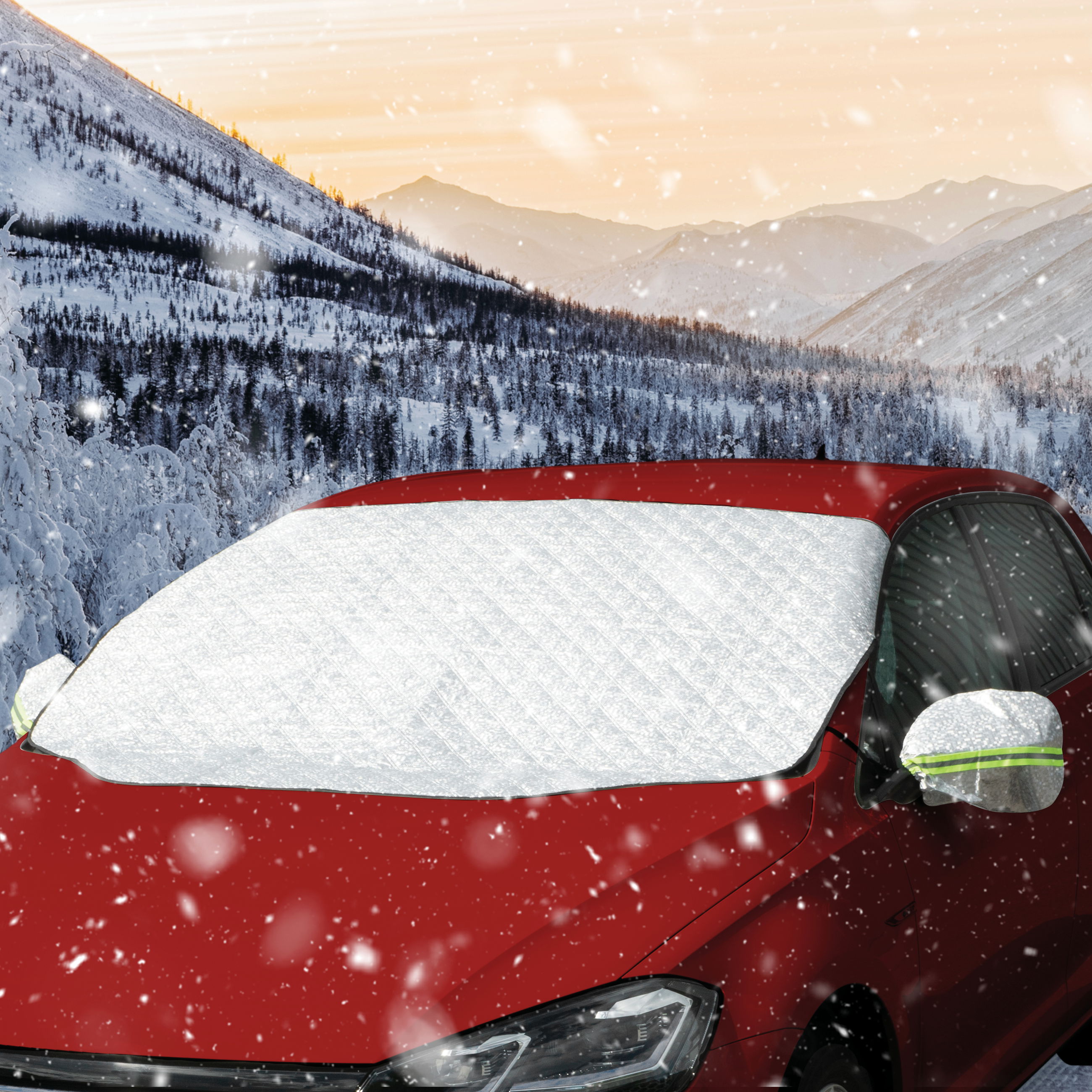 Protection thermique de pare-brise Premium avec couverture de rétroviseur latéral 147x120 cm Auto, Transport, Fahrzeug, Natur, Im Freien