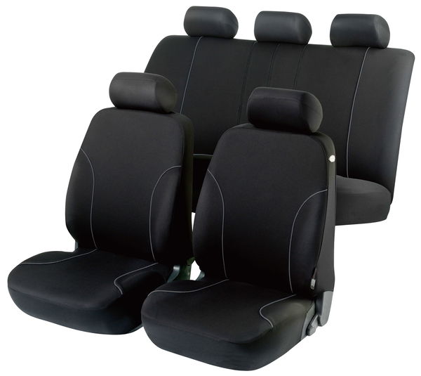 ZIPP-IT Basic Allessandro black car Seat covers with zipper system ...