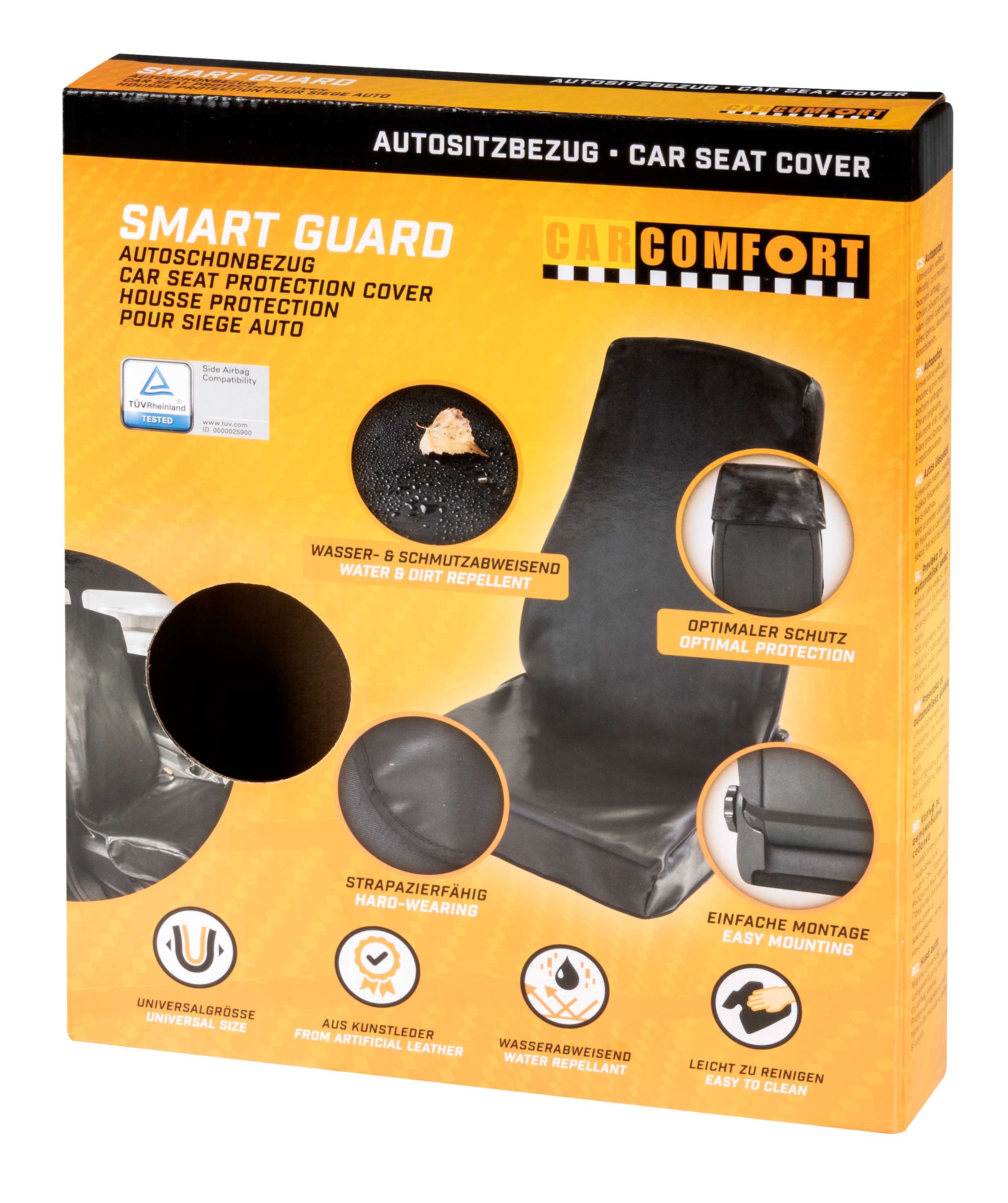 Car Seat Cover Smart Guard for 1 front seat black
