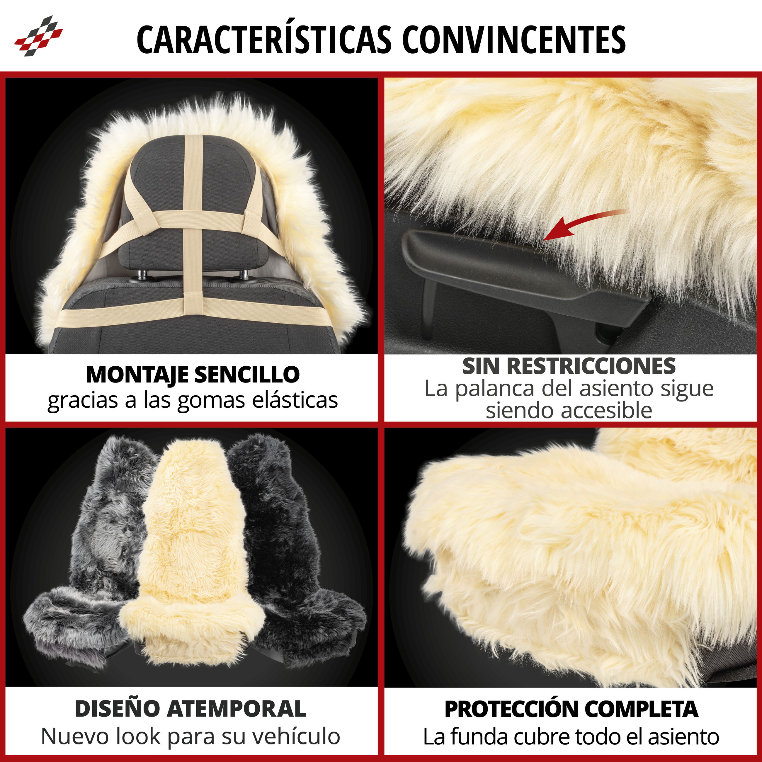 Dekoration für Zuhause, Schuhwerk, Schuh, Kissen, Pelz, fell faux fur, car seat, seat protection, easy install, elastic straps