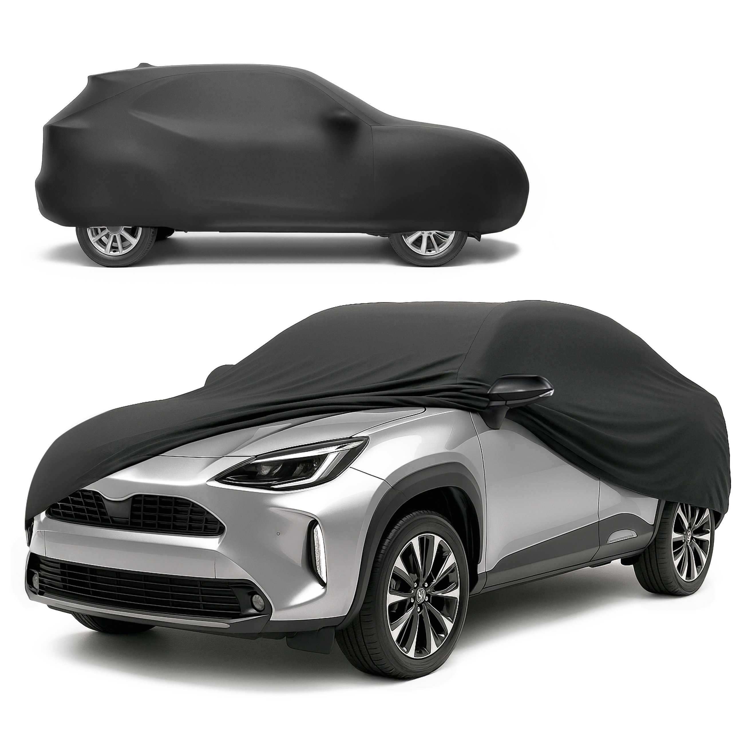 Car cover Indoor Stretch Plus size 7 SUV/VAN black