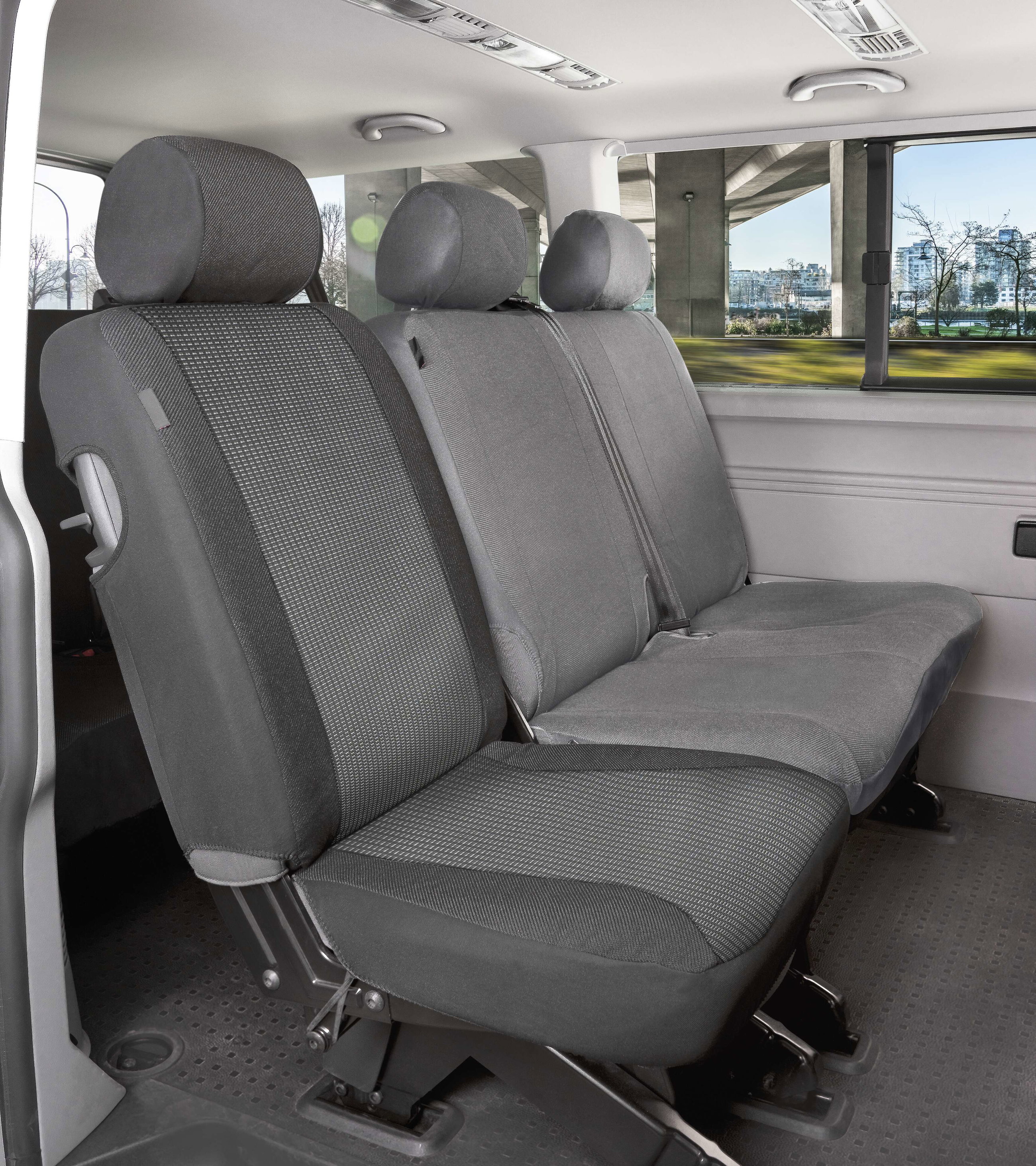 Passform Sitzbezug Performer kompatibel mit VW T6, 1 Einzelsitzbezug hinten