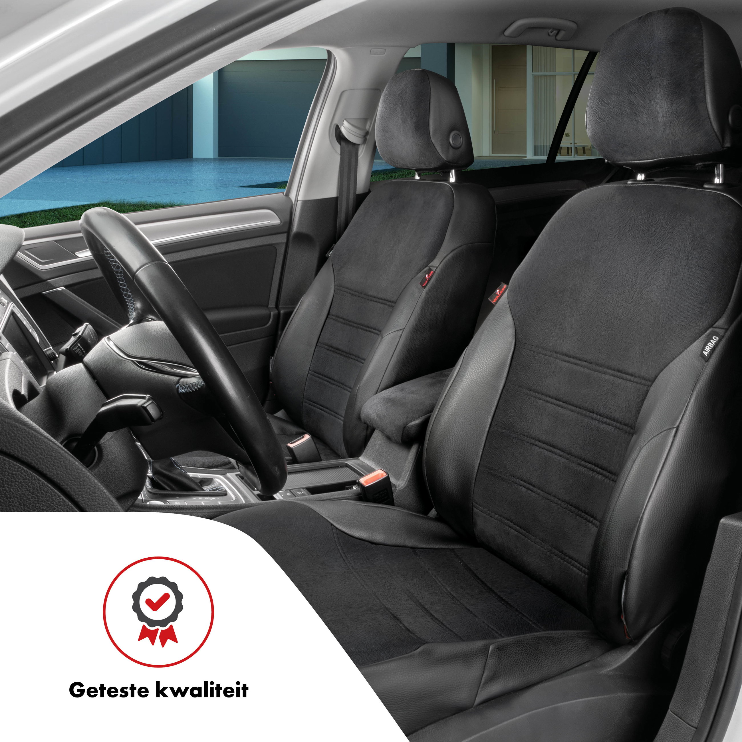Auto stoelbekleding Bari geschikt voor VW Golf VIII 07/2019-Vandaag, 2 enkele zetelhoezen voor standard zetels