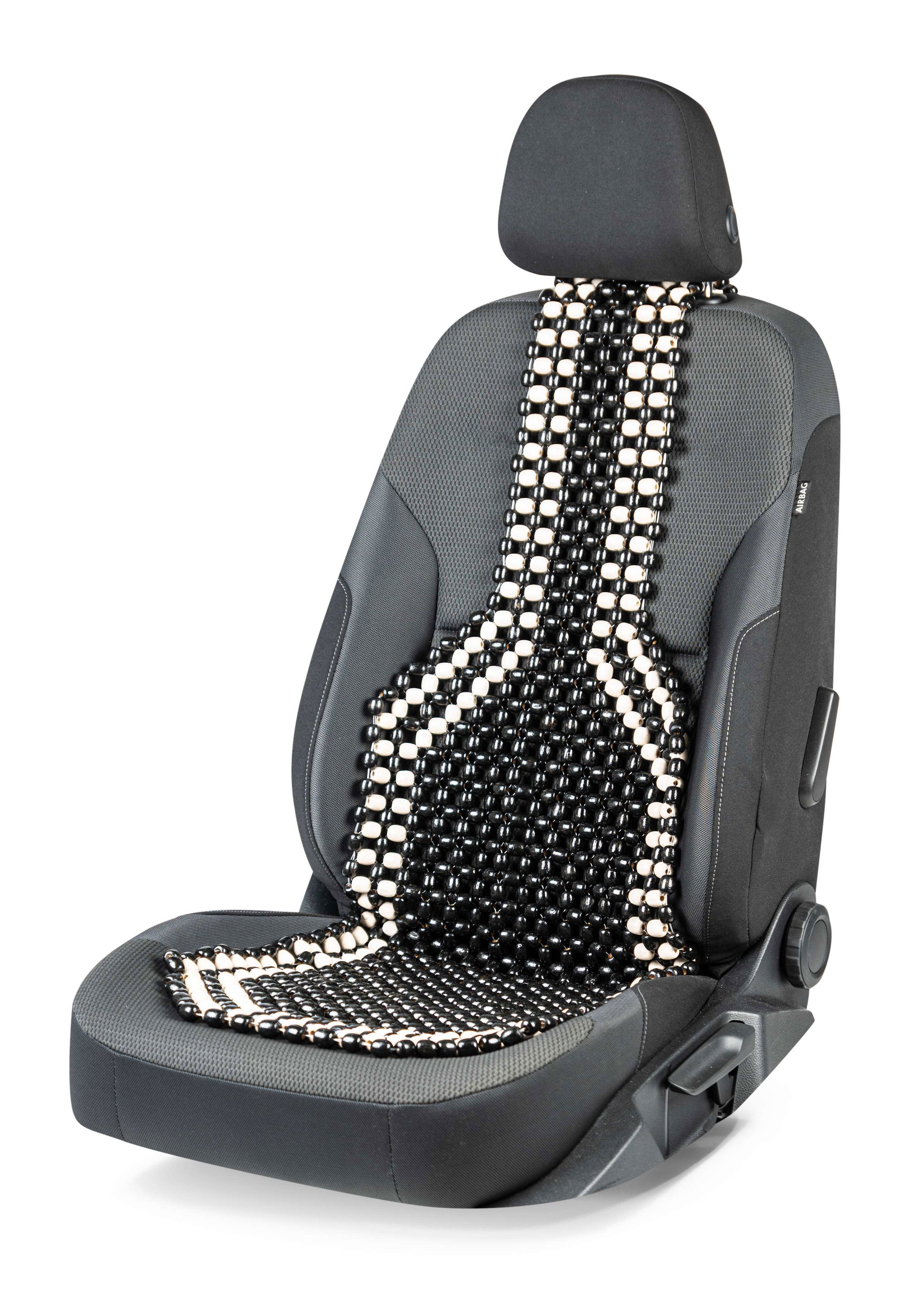 img_prd_13551_holzperlenaufleger_schwarz__sall__aec__v5 Car Seat cover from wooden beads black/white, 1 piece