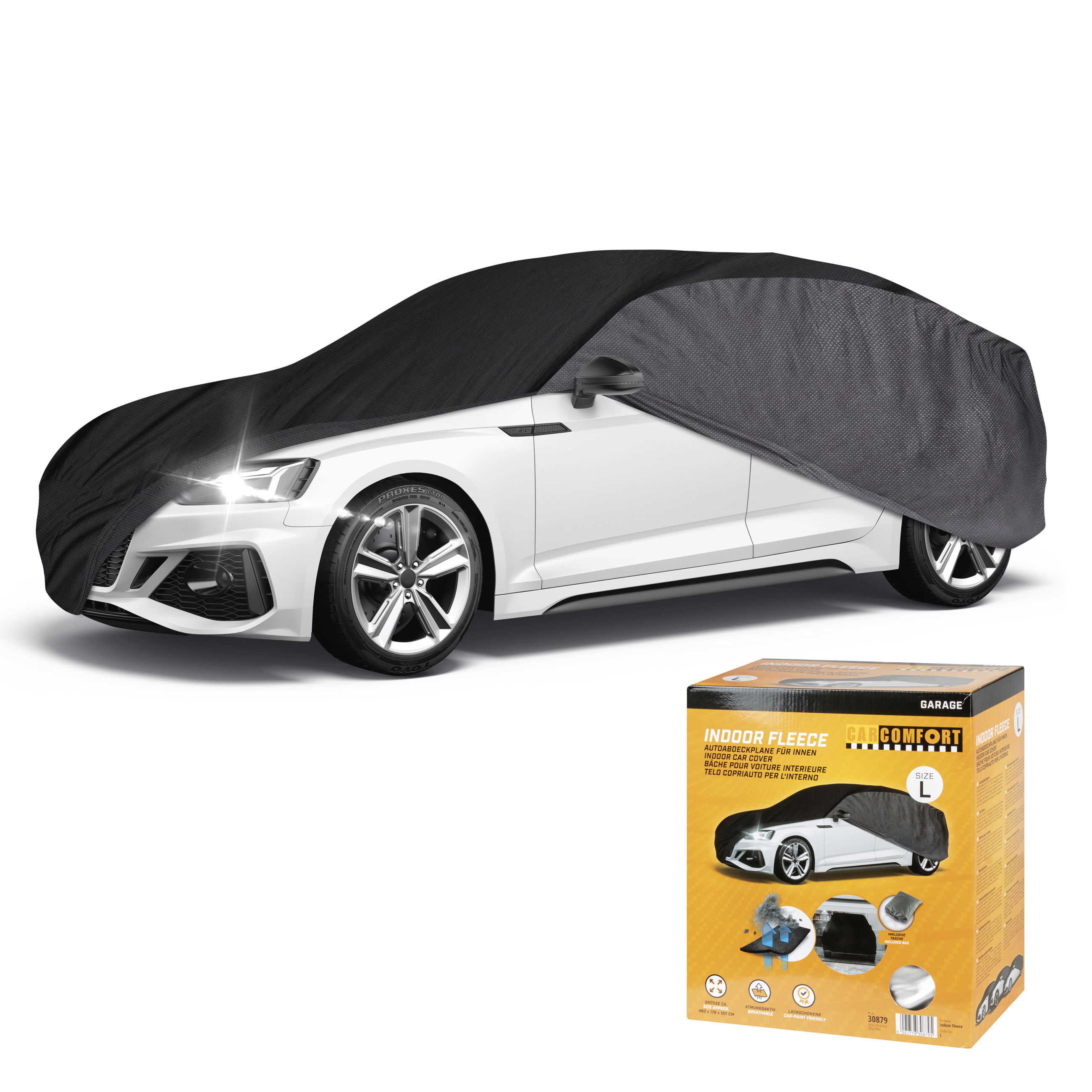 img_prd_shop_30879_indoor_fleece__sall__aec__v1 Autoplane Indoor Eco, PKW-Abdeckplane Größe L grau/schwarz