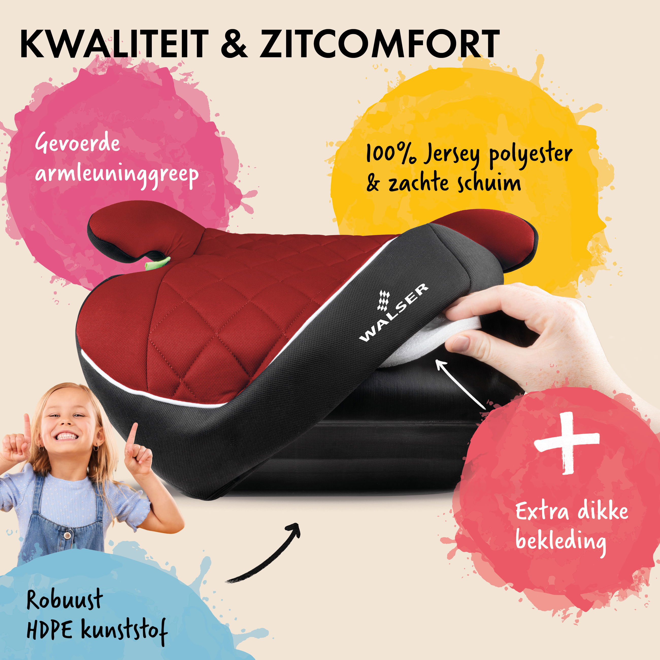 Werbung, Kissen, Dekoration für Zuhause, Plakat, Person