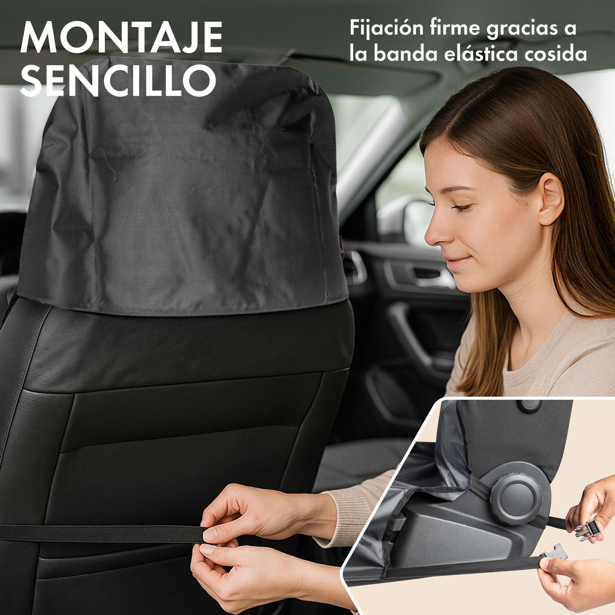 Kissen, Dekoration für Zuhause, Kopfstütze, Person, Frau, Kopfstützenabdeckung, Autositzschutz, Gurtband, Rückenlehne, Sitzbezug