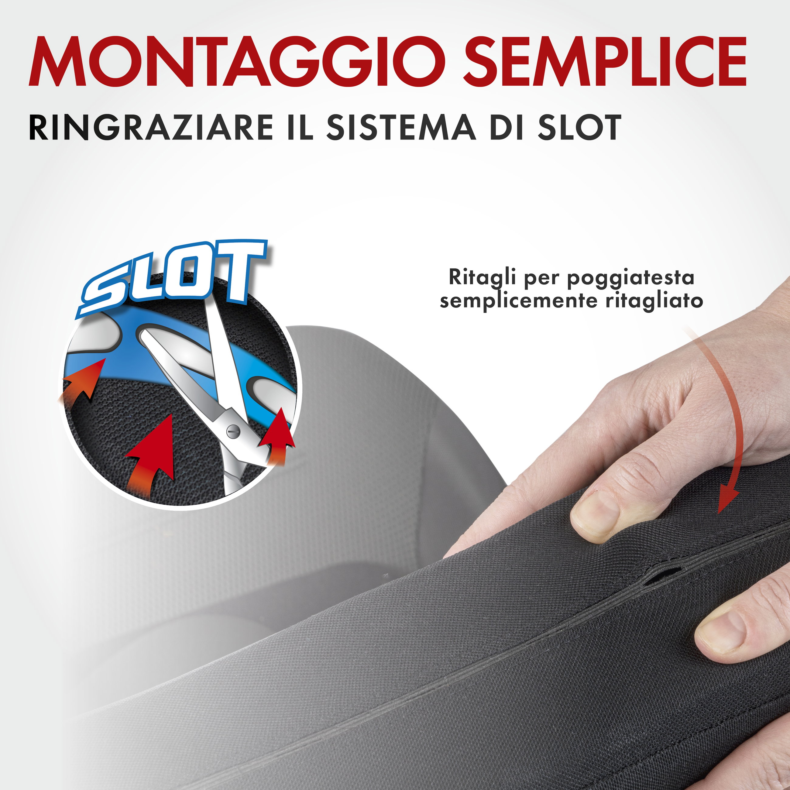 Coprisedili auto Fairmont grigio
