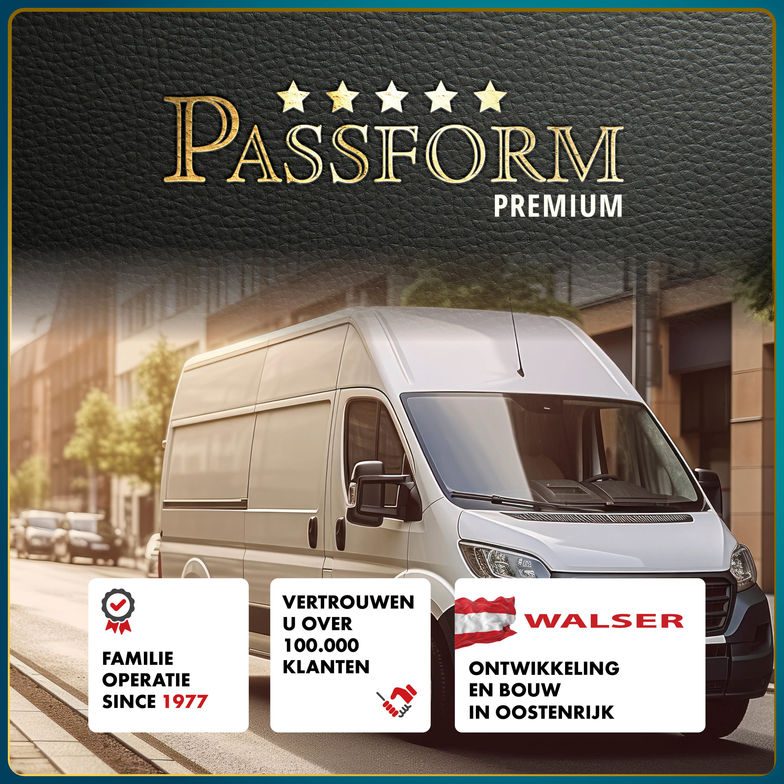 Premium auto stoelhoezen compatibel met VW T6 enkele zit voor en dubbele bank in kunstleder vanaf bouwjaar 2014 - Vandaag