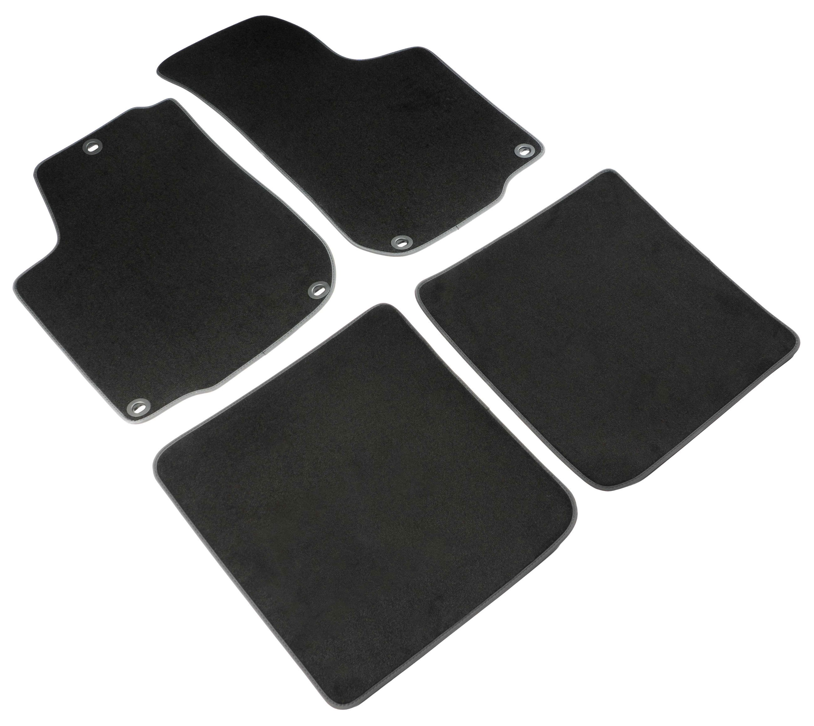 autoteppich, fußmatten, gummierte mats, autozubehör, vierer-set
