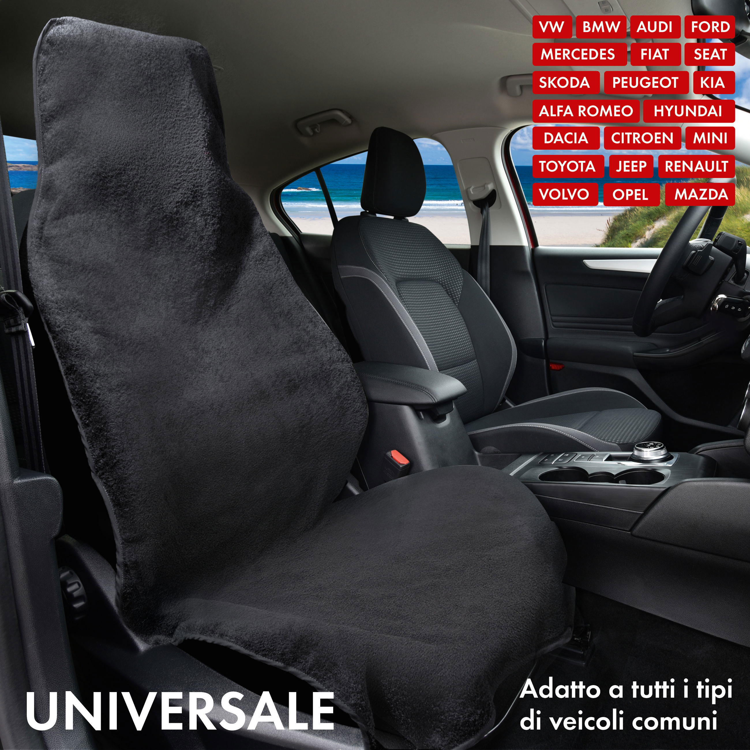 Autositze-Schonbezug, Sitzbezug, Auto-Innenraum, Vordersitz, Universell passend