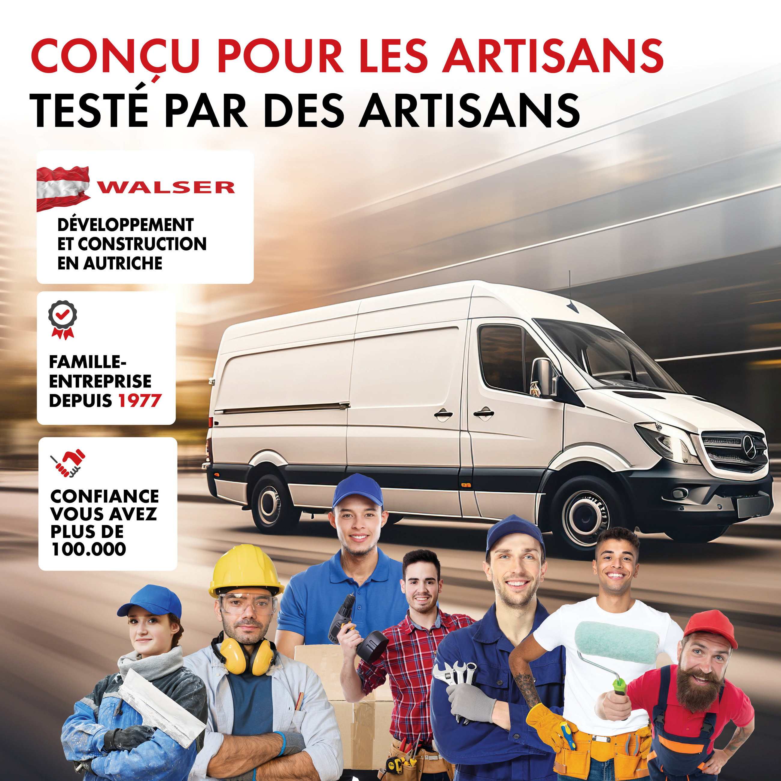 Housse de siège Performer adaptée 100% polyester compatible avec Ford Transit V363/Transit Connect/Transit Custom, 1 housse de banquette double