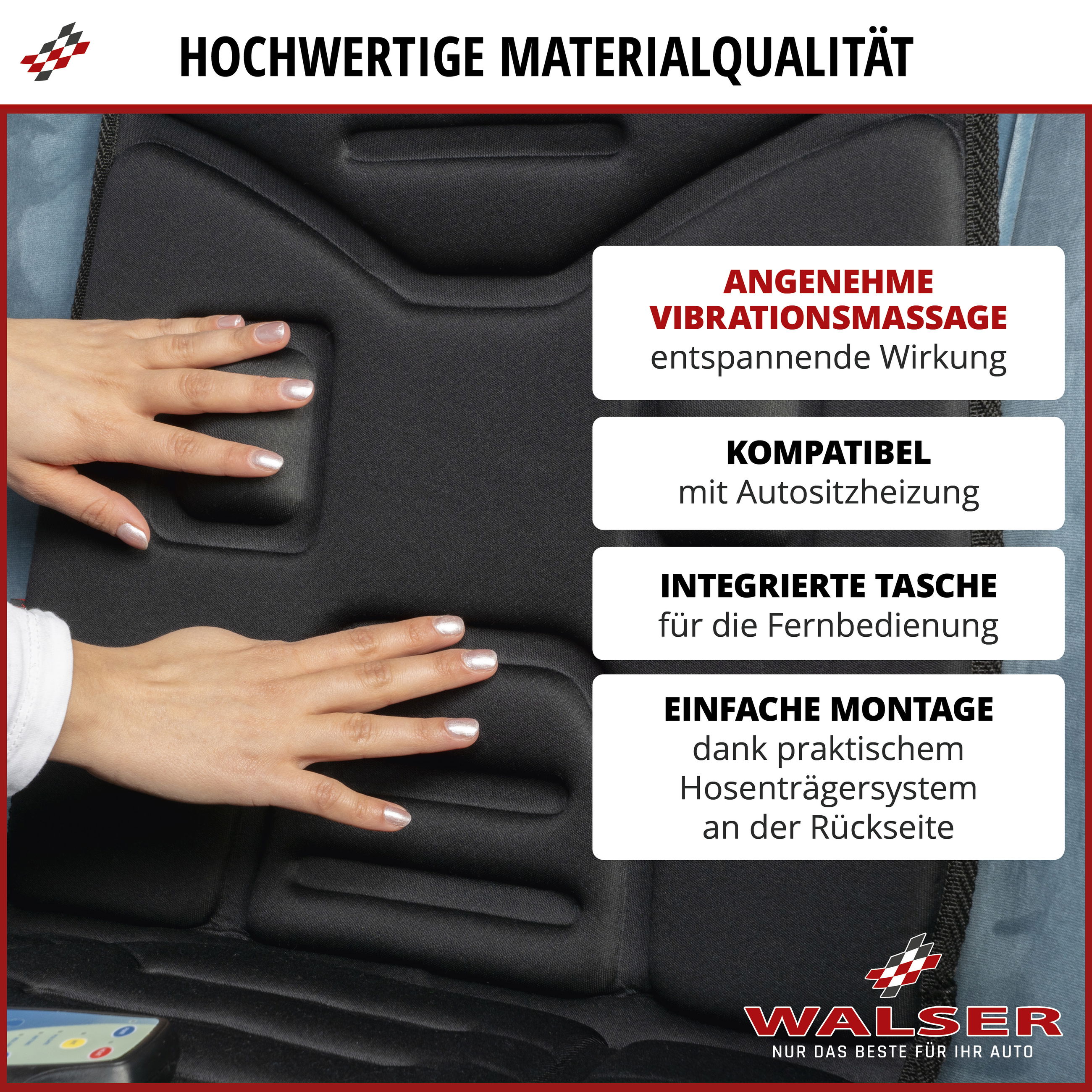 Massagen, Vibration, Sitz, Auto, Tast