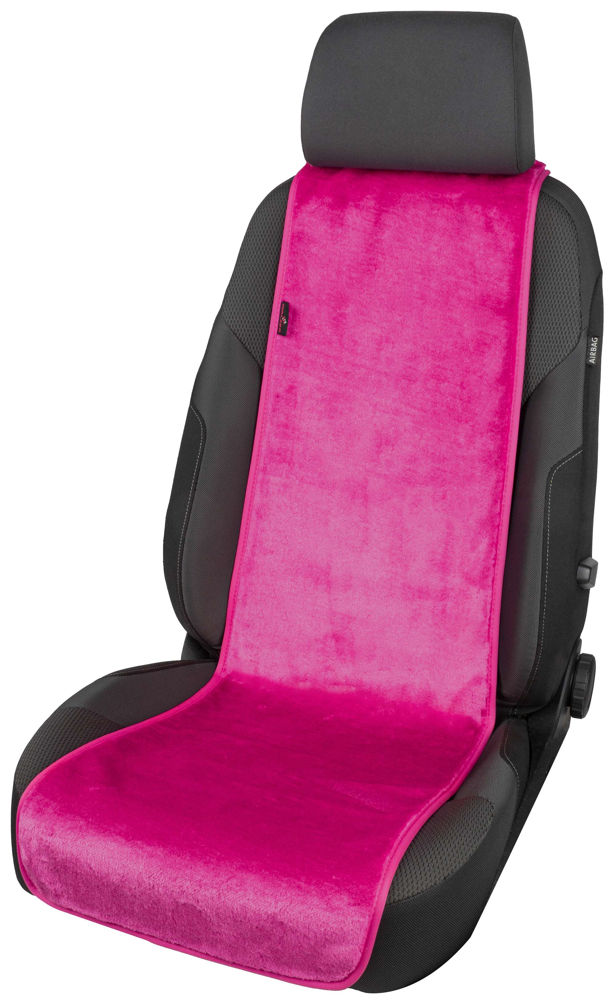 Coprisedile auto Teddy, protezione sedile auto in pelliccia sintetica per sedile singolo, rivestimento in pelliccia sintetica rosa, 1 pezzo