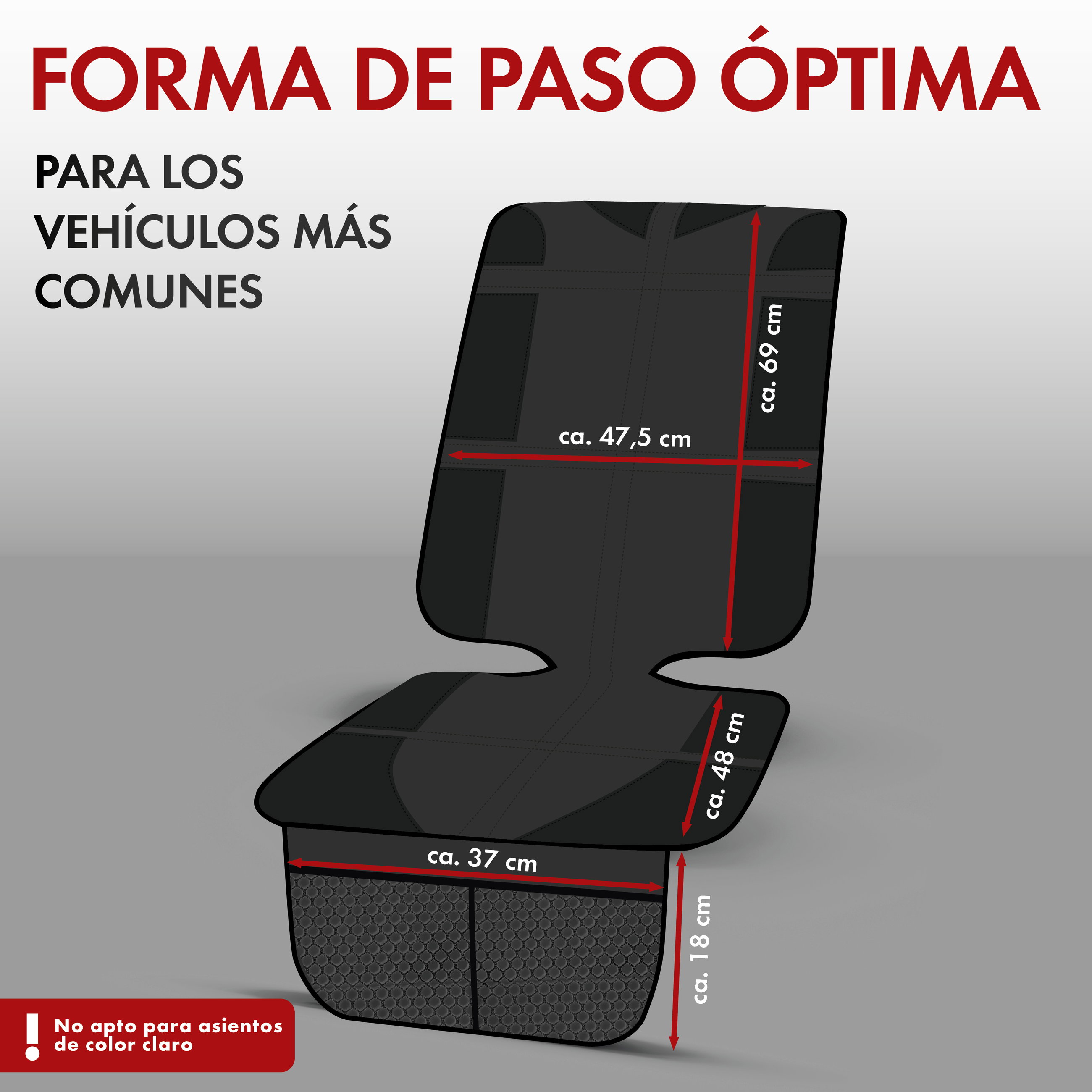 carseat, hülle, kissen, autositzerweiterung, passform