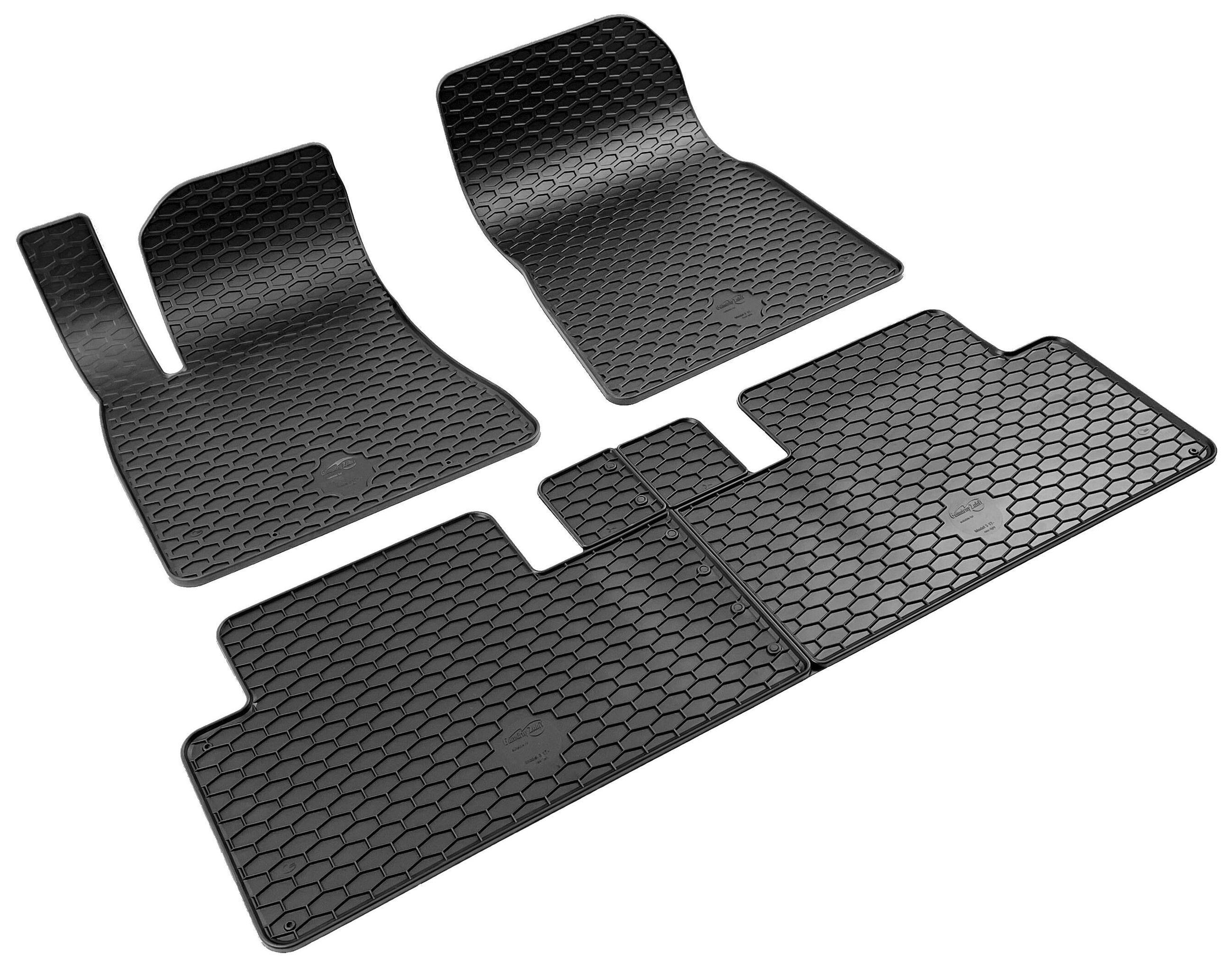 DirtGuard rubberen voetmatten geschikt voor Tesla Model 3 (5YJ3) 01/2017-Vandaag