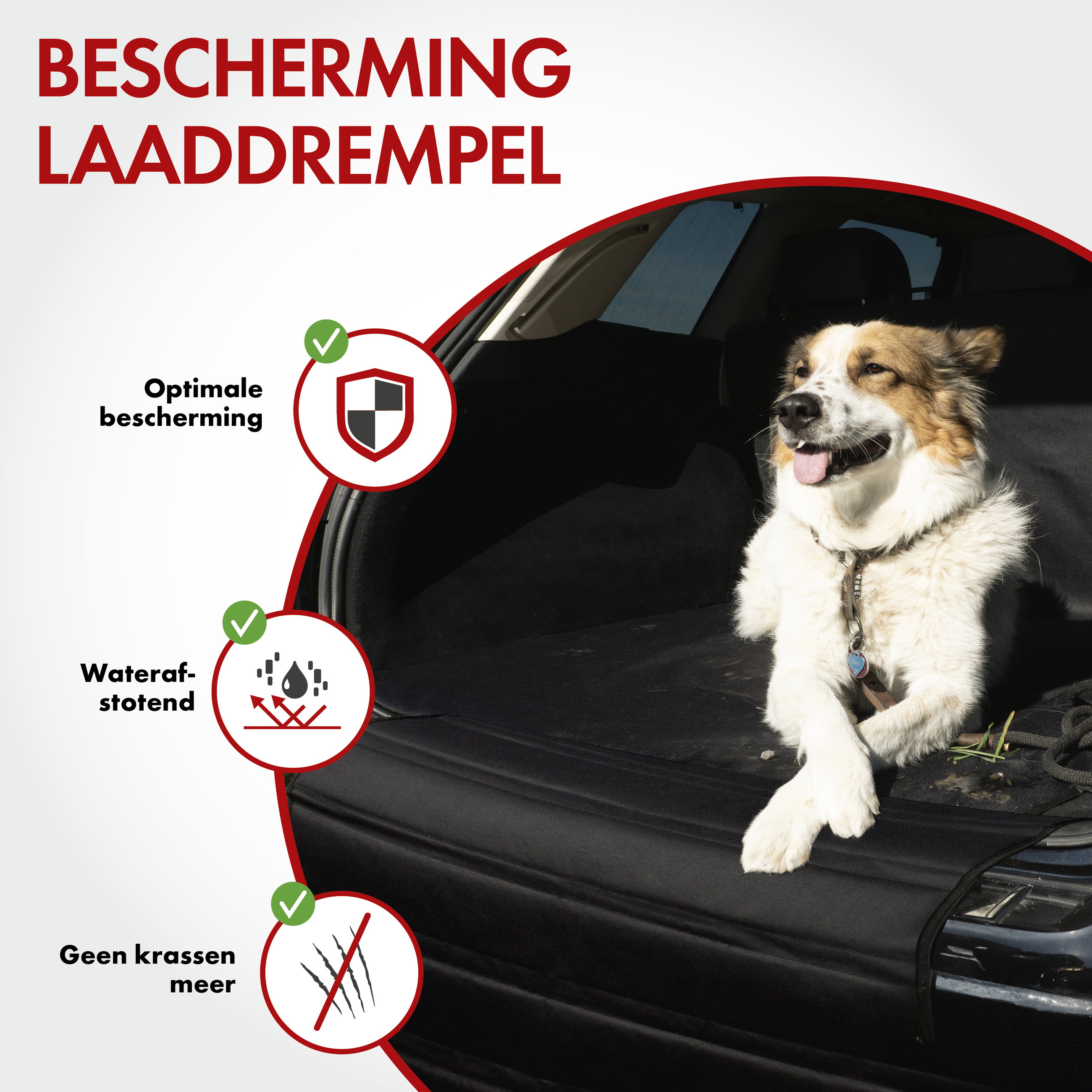 laaddrempelbescherming kofferbak universele maat, kofferbakbescherming 80 x 64 cm 26144