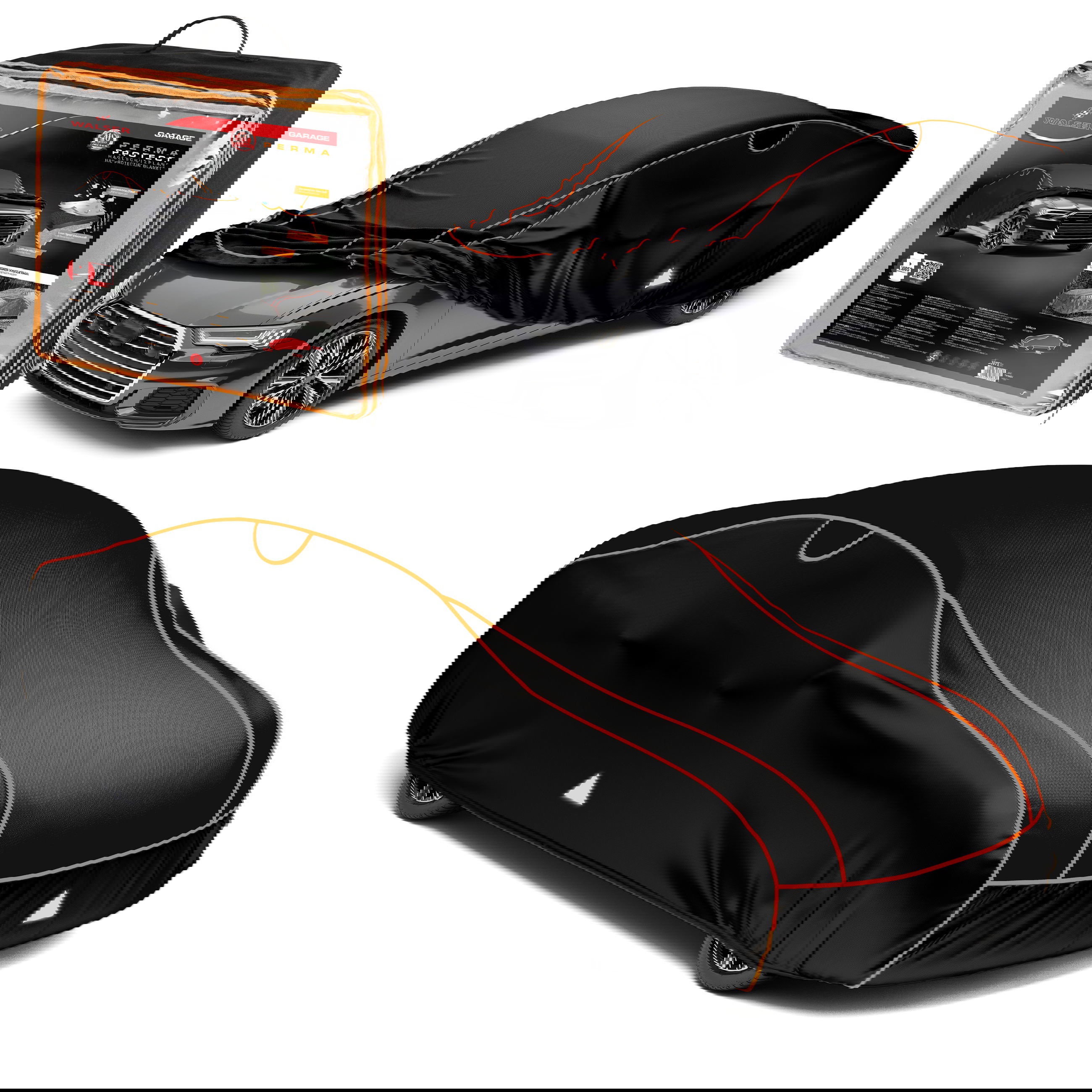 Bâche de Voiture anti-grêle Perma Protect, bâche antigrêle pour voiture Taille 2 noir Bâche de Voiture anti-grêle Perma Protect, bâche antigrêle pour voiture Taille 2 noir