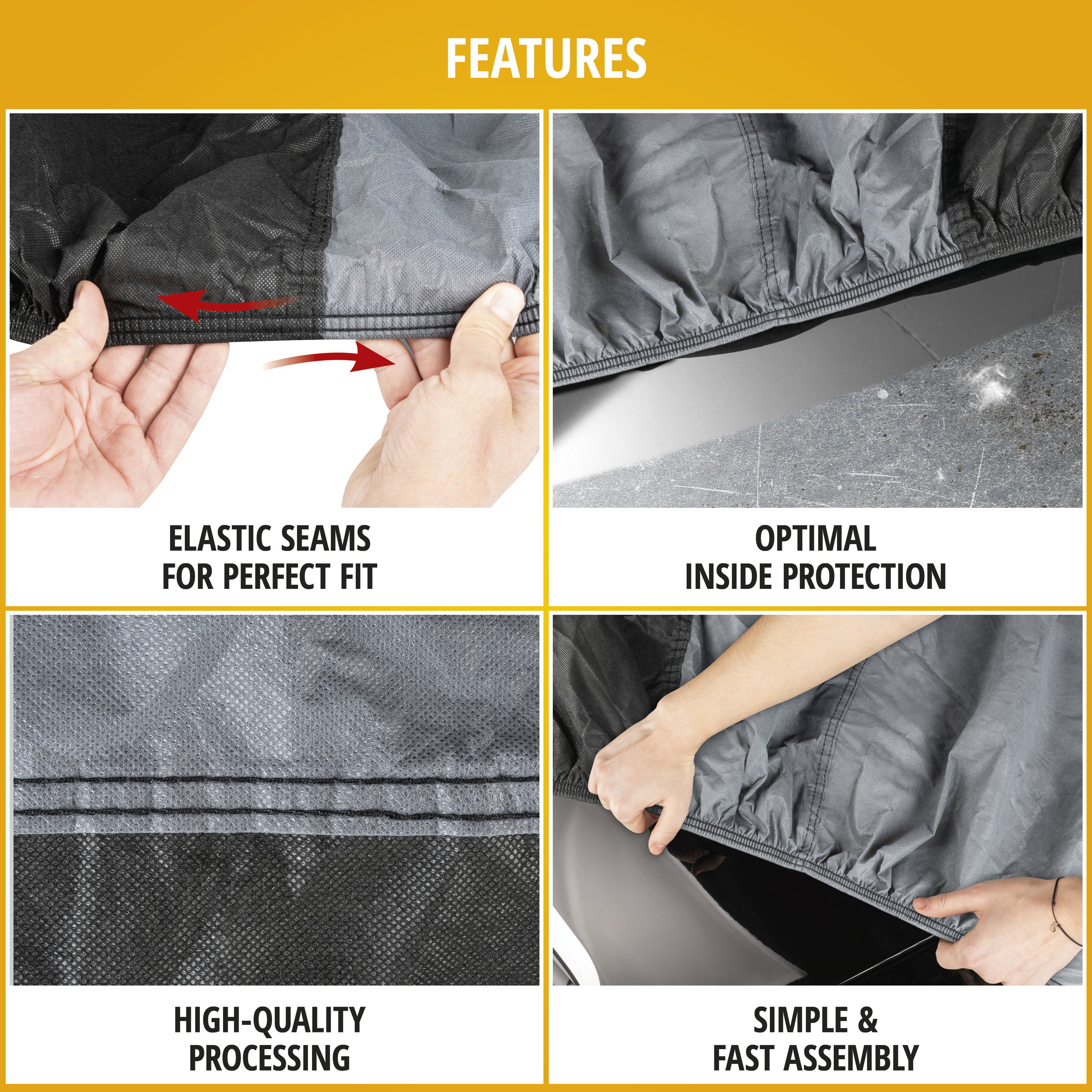 Car cover Indoor Eco size 2 car black