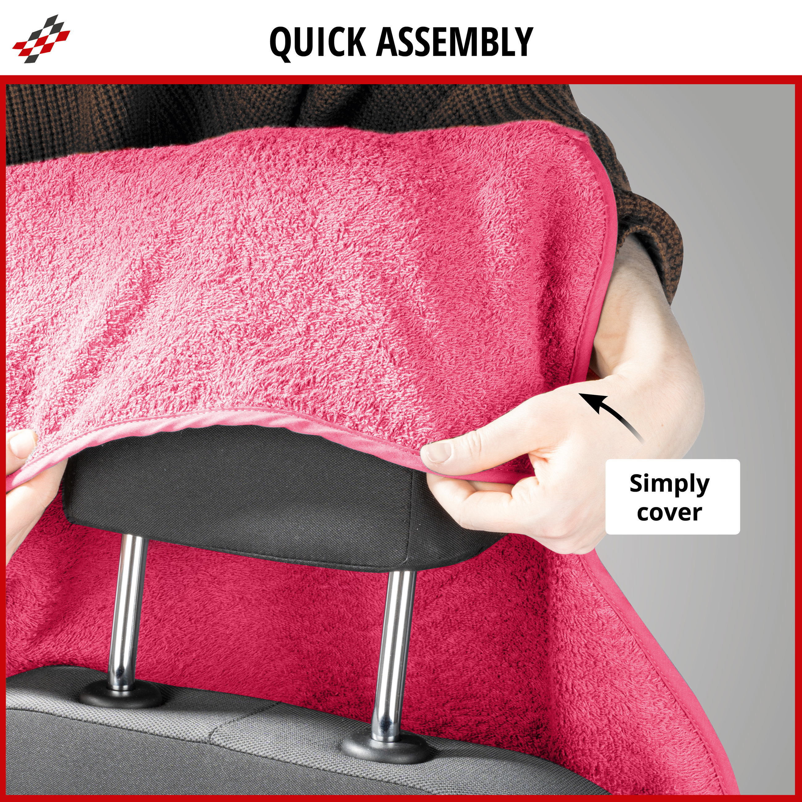 Car Seat cover Multicover pink, 1 piece