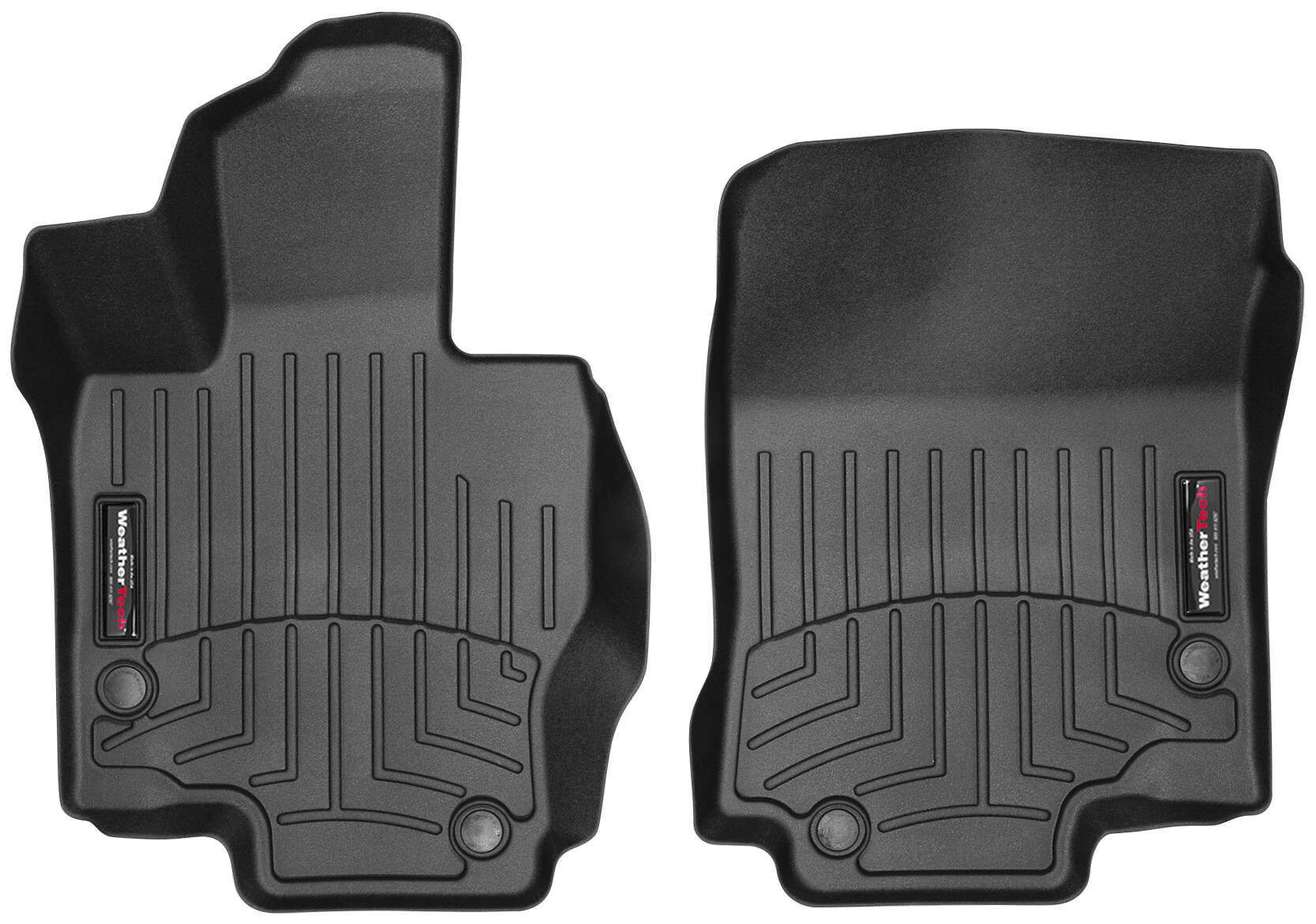 Rubber mats WeatherTech for Mercedes-Benz GLE/GLE Coupe (V167) 2018-Today, GLS (X167) 2019-Today, 5- & 7-seater, 2 front mats