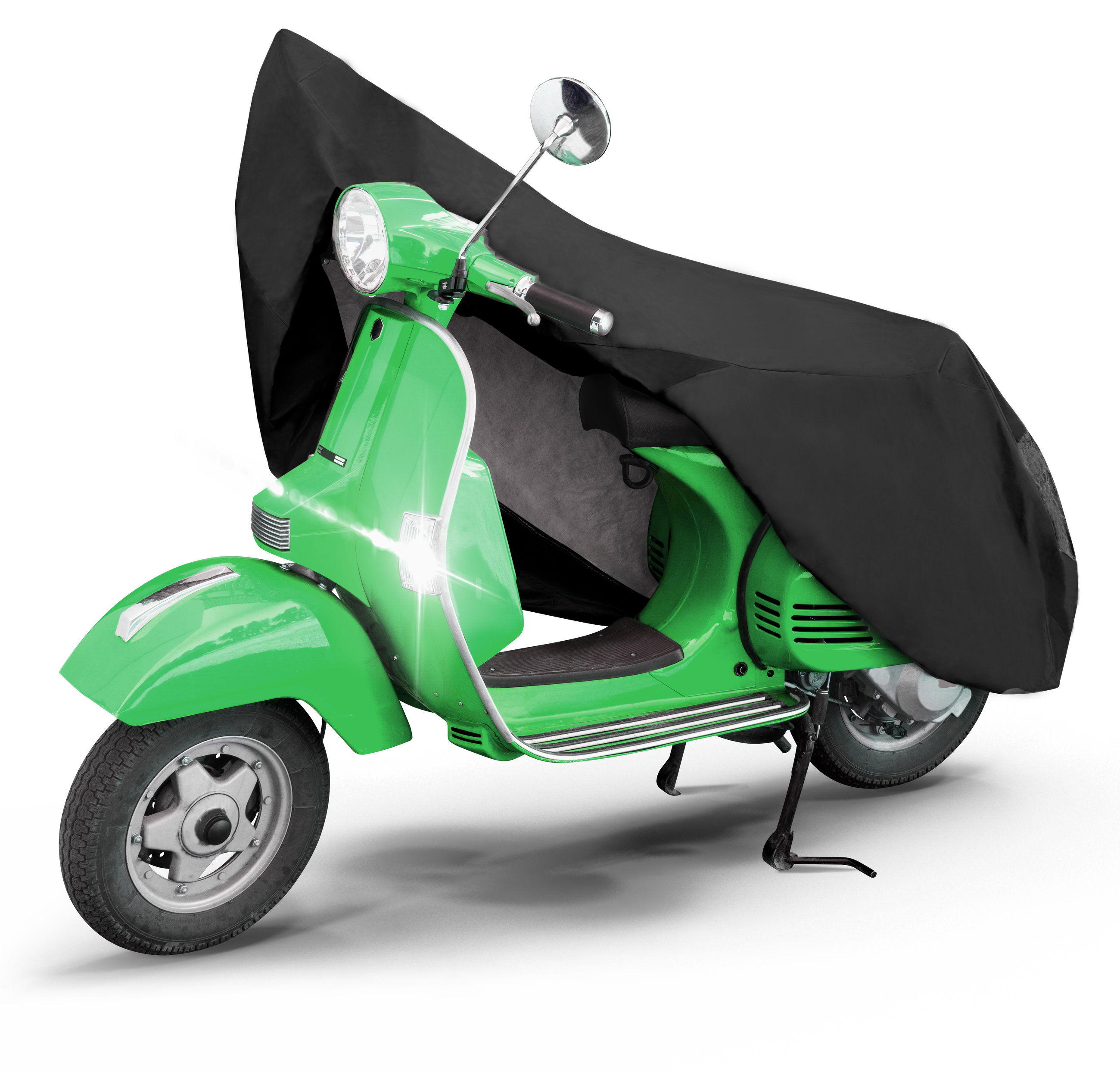 Telone per moto All Weather S, Telone Vespa, Garage per moto impermeabile - 185x90x110 cm nero
