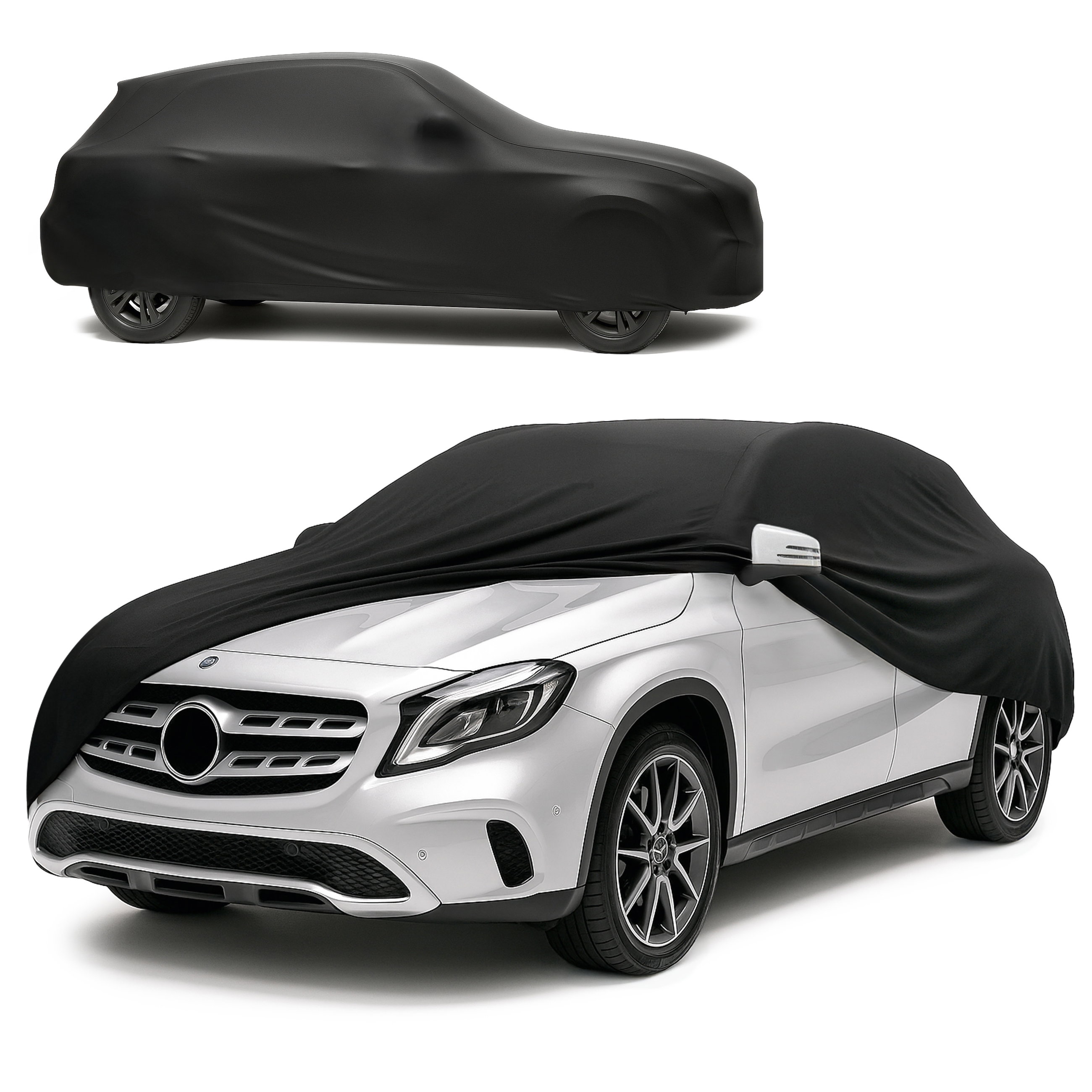 Car cover Indoor Stretch Plus size 8 SUV/VAN black, Walser Onlineshop