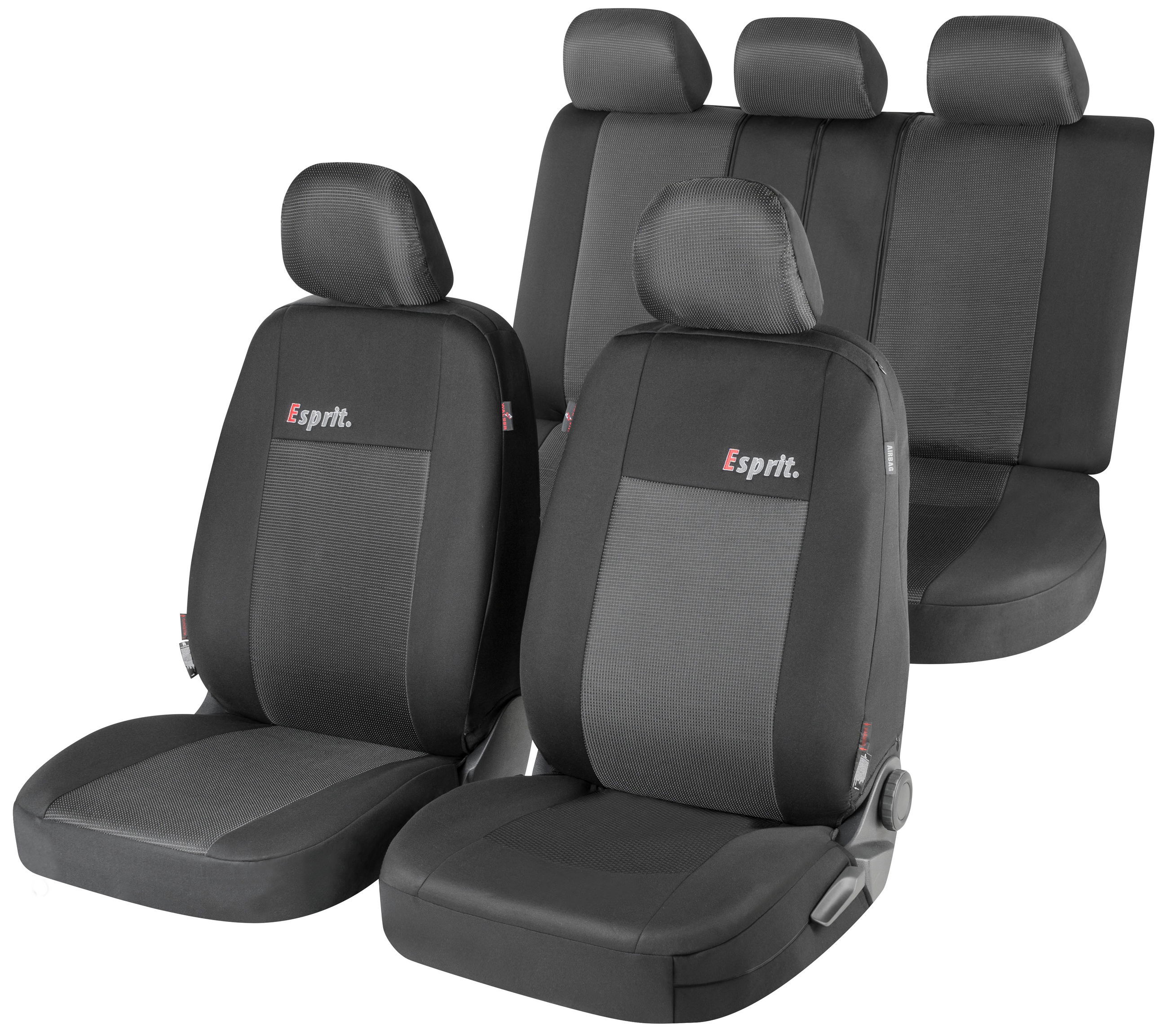 img_prd_11850_esprit_schwarz__sall__aec__v1 ZIPP IT Premium Esprit car seat covers complete set with zip system, normal seats
