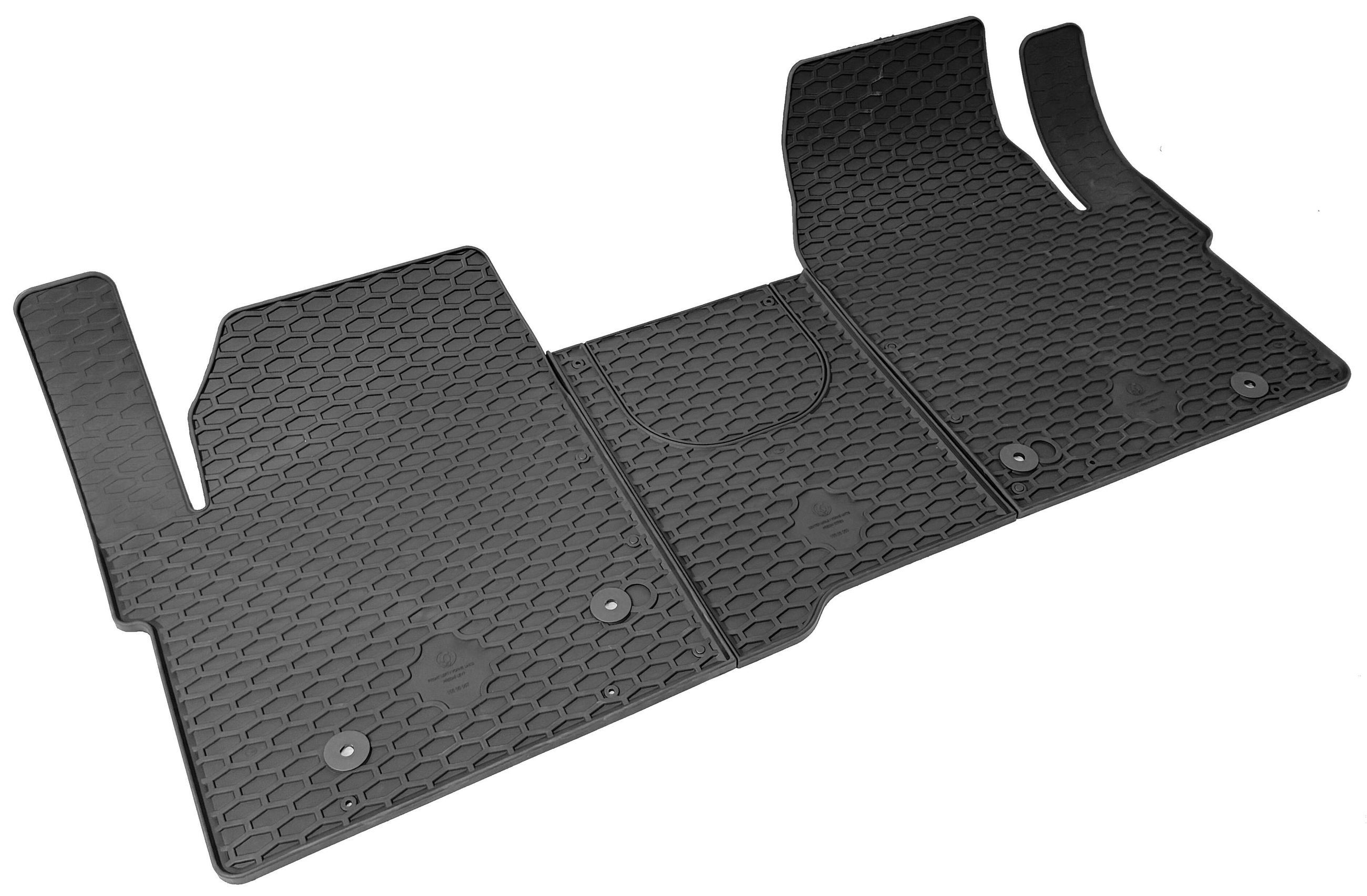 Rubber mats DirtGuard for Ford Tourneo Custom V710/VW Caravelle T7 2023-Today Rubber mats DirtGuard for Ford Tourneo Custom V710/VW Caravelle T7 2023-Today